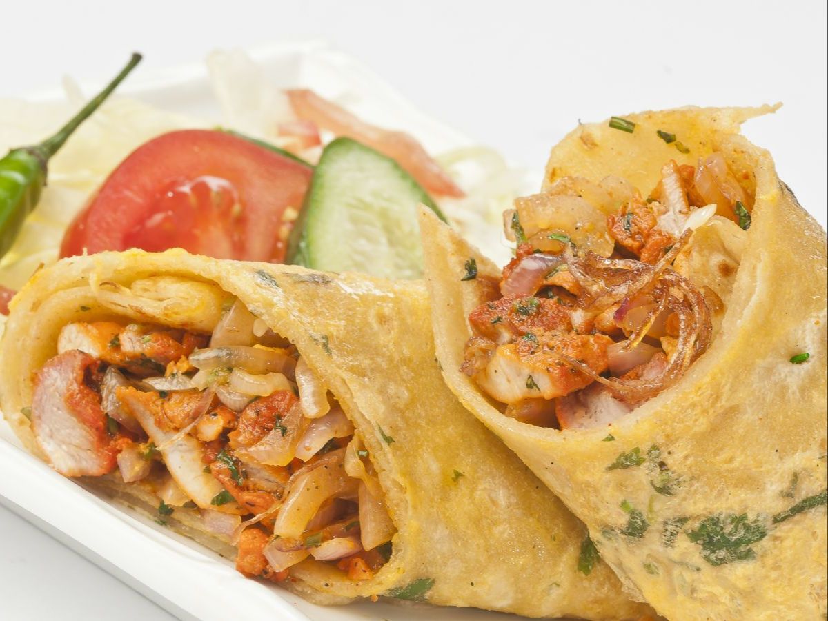 Chicken Kathi Rolls.