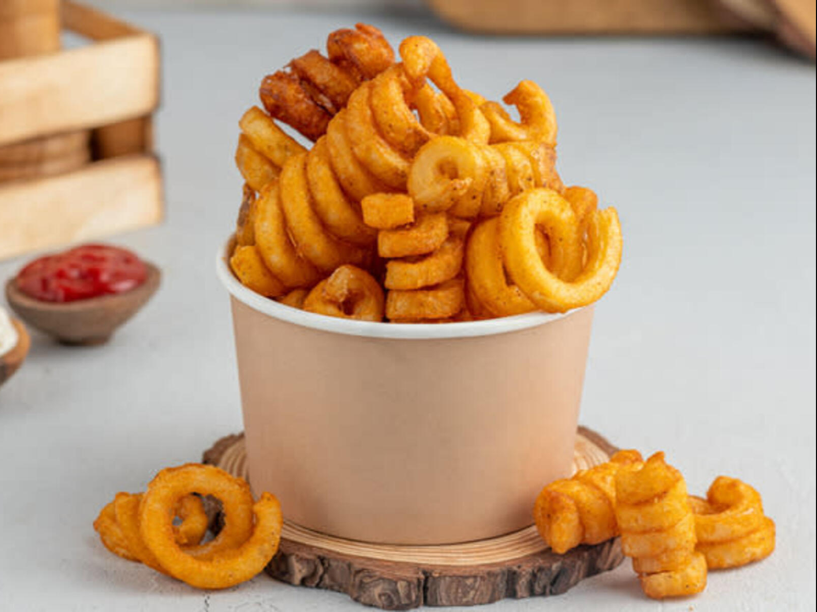 Curly Fries Small.
