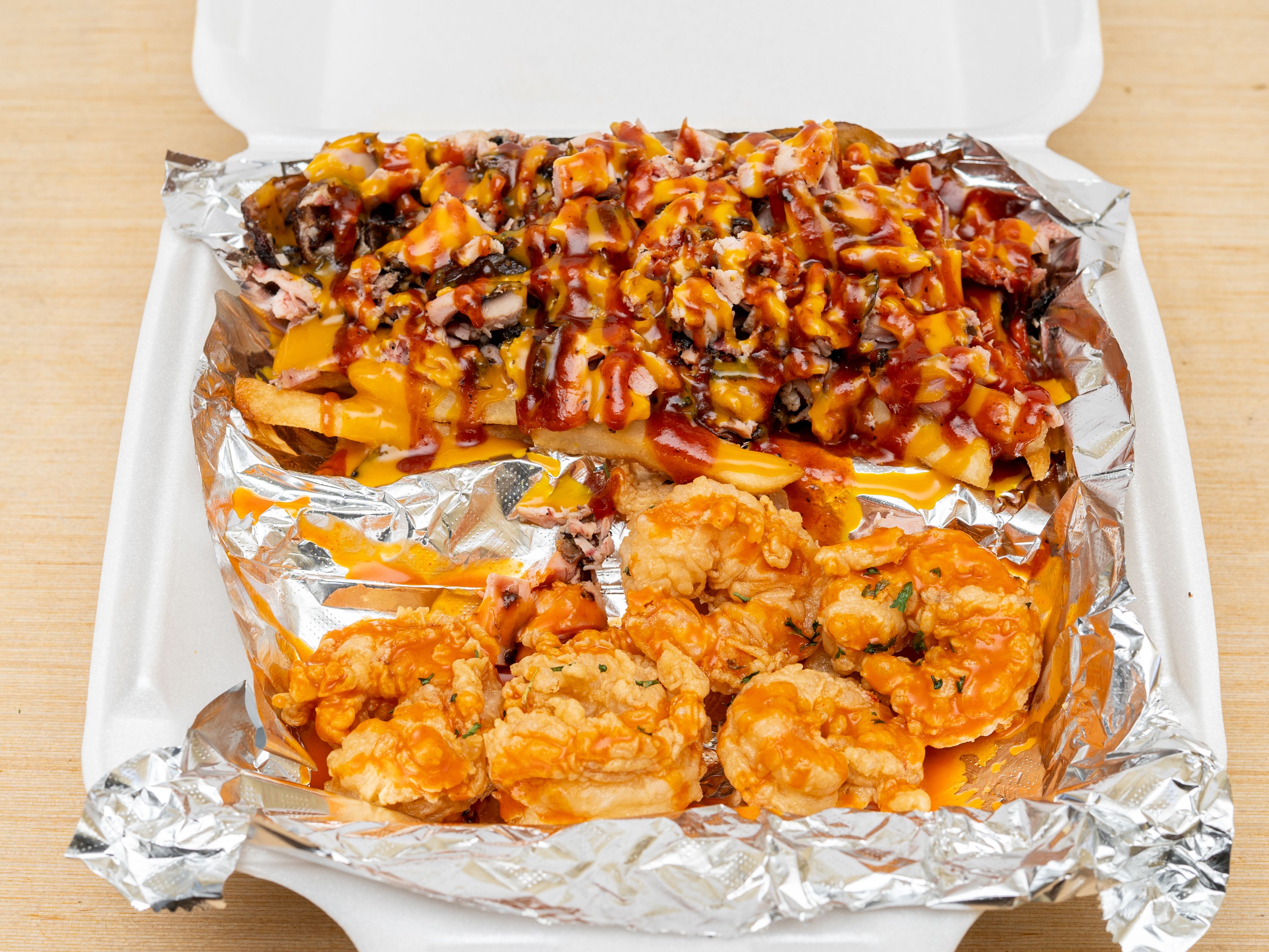 5Pc Shrimp Jerk Fries (combo all in one plate)