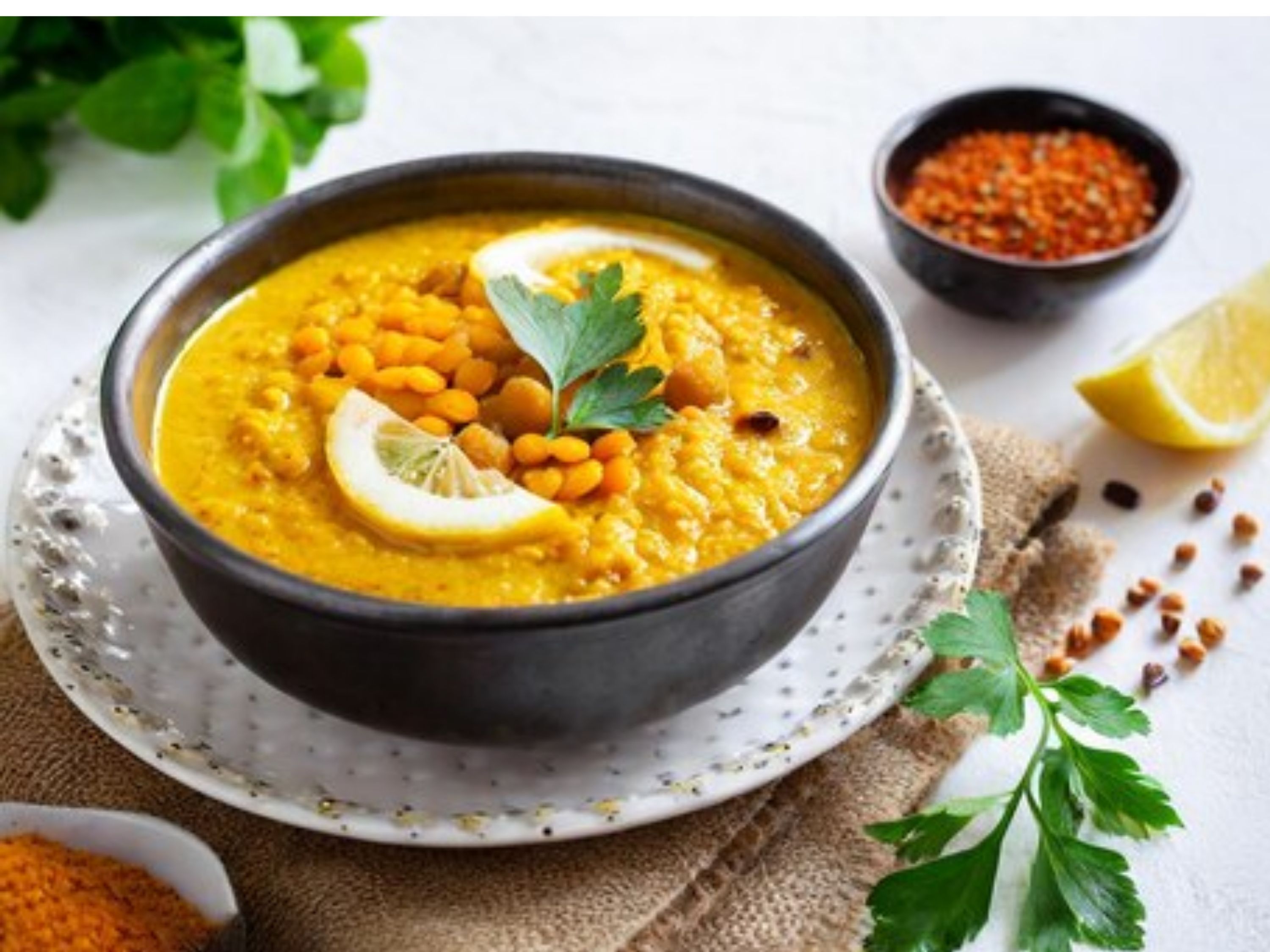 Lentil Coconut Soup (V, GF).