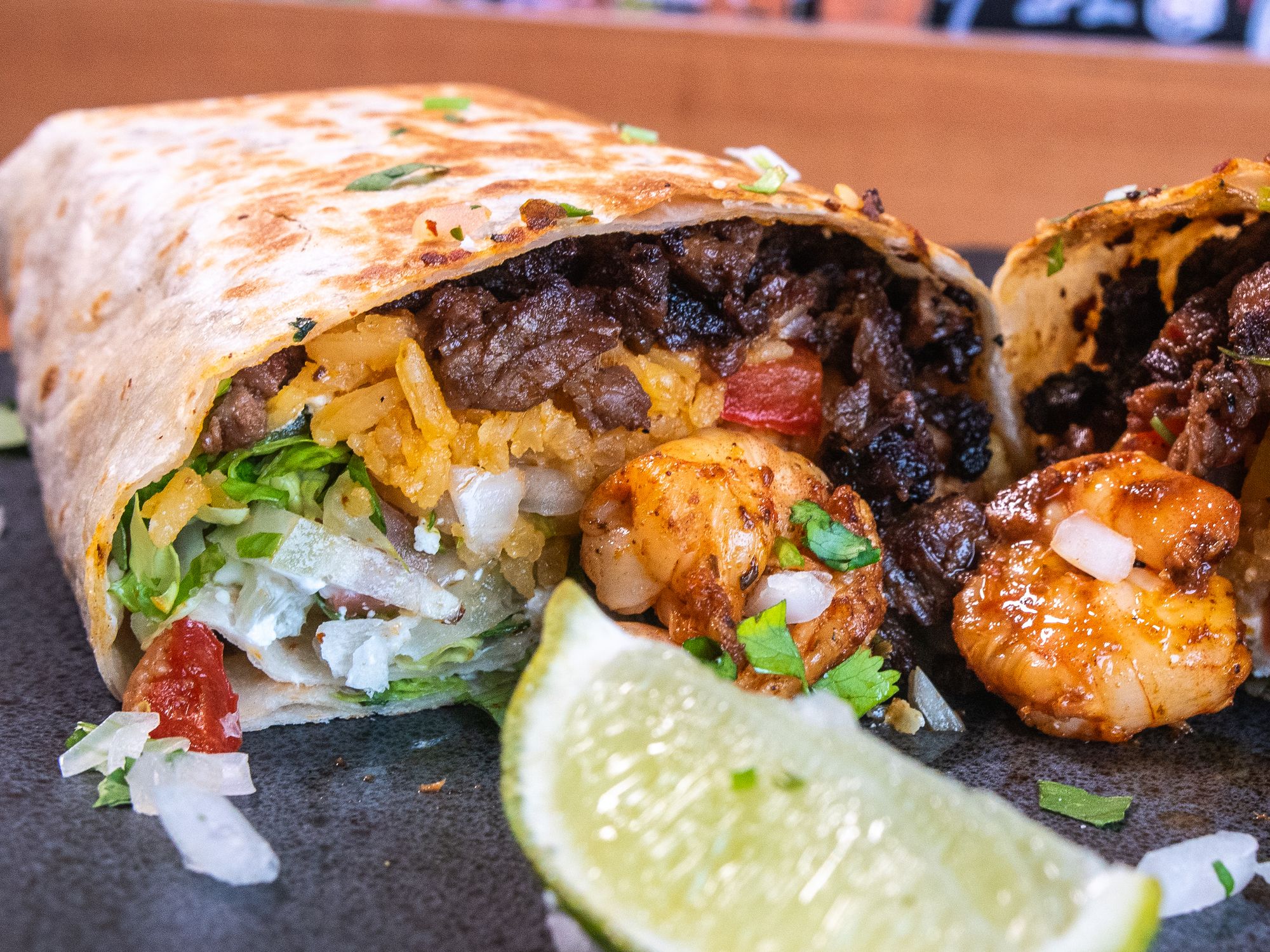 Surf N Turf Burrito