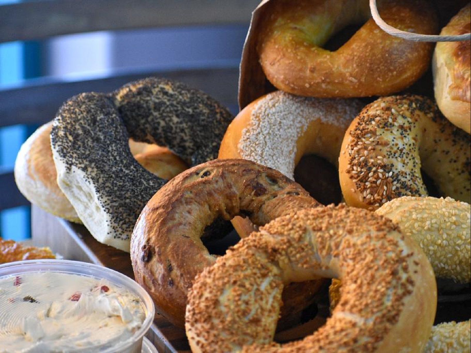 BAKERS DOZEN W/CREAM CHEESE + COFFEE BOX.