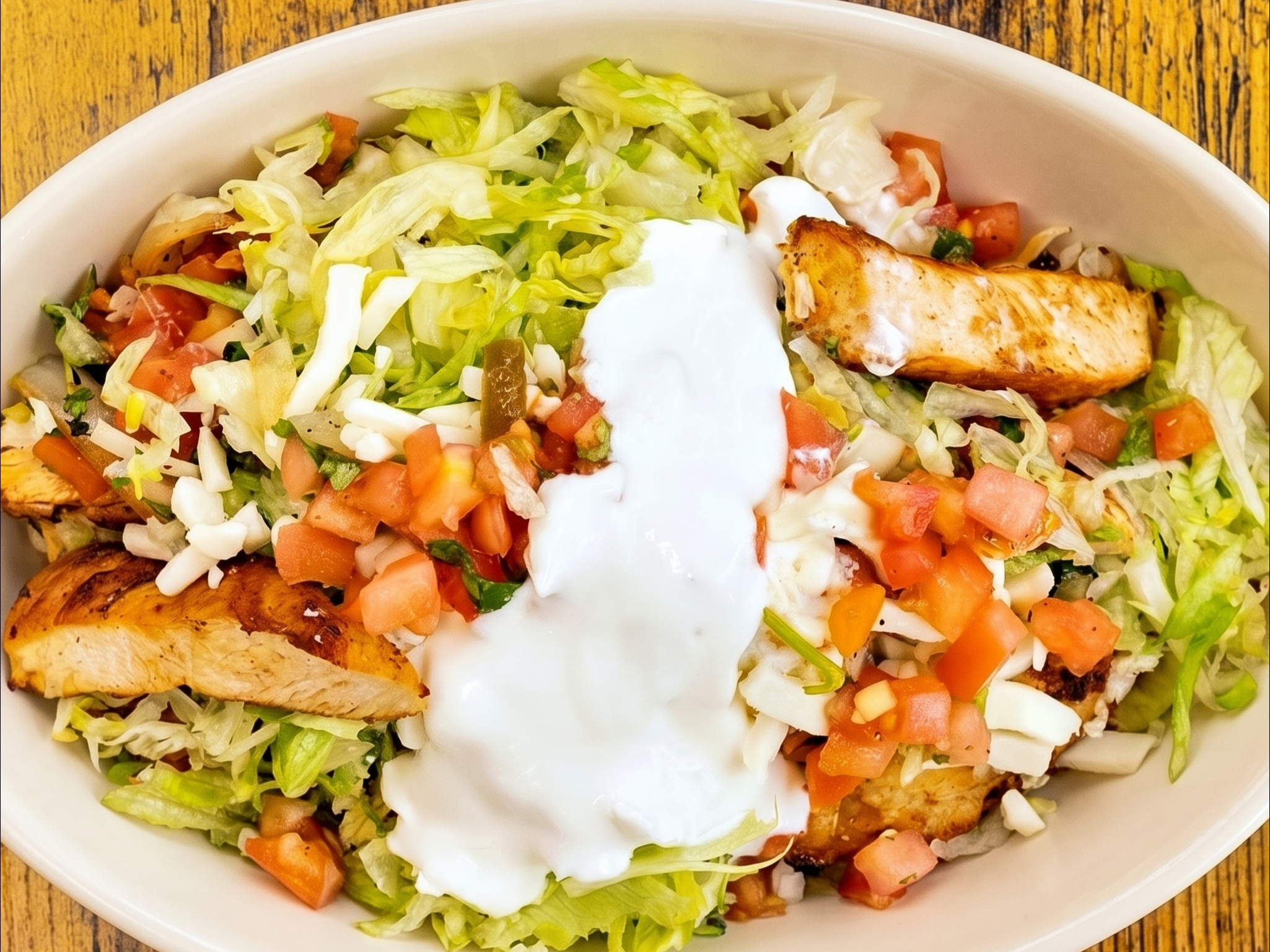 Guacamole + Toppings Bowl.