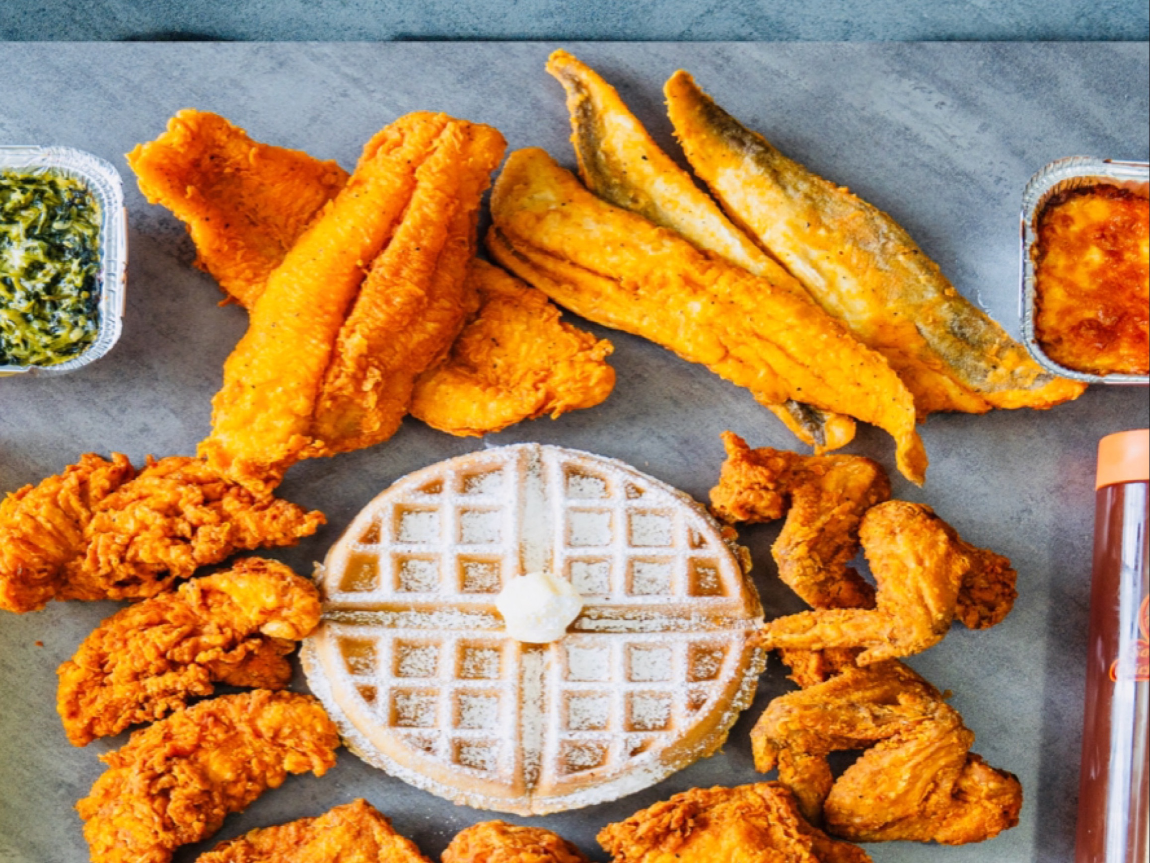 5 Catfish & 1 Waffle.