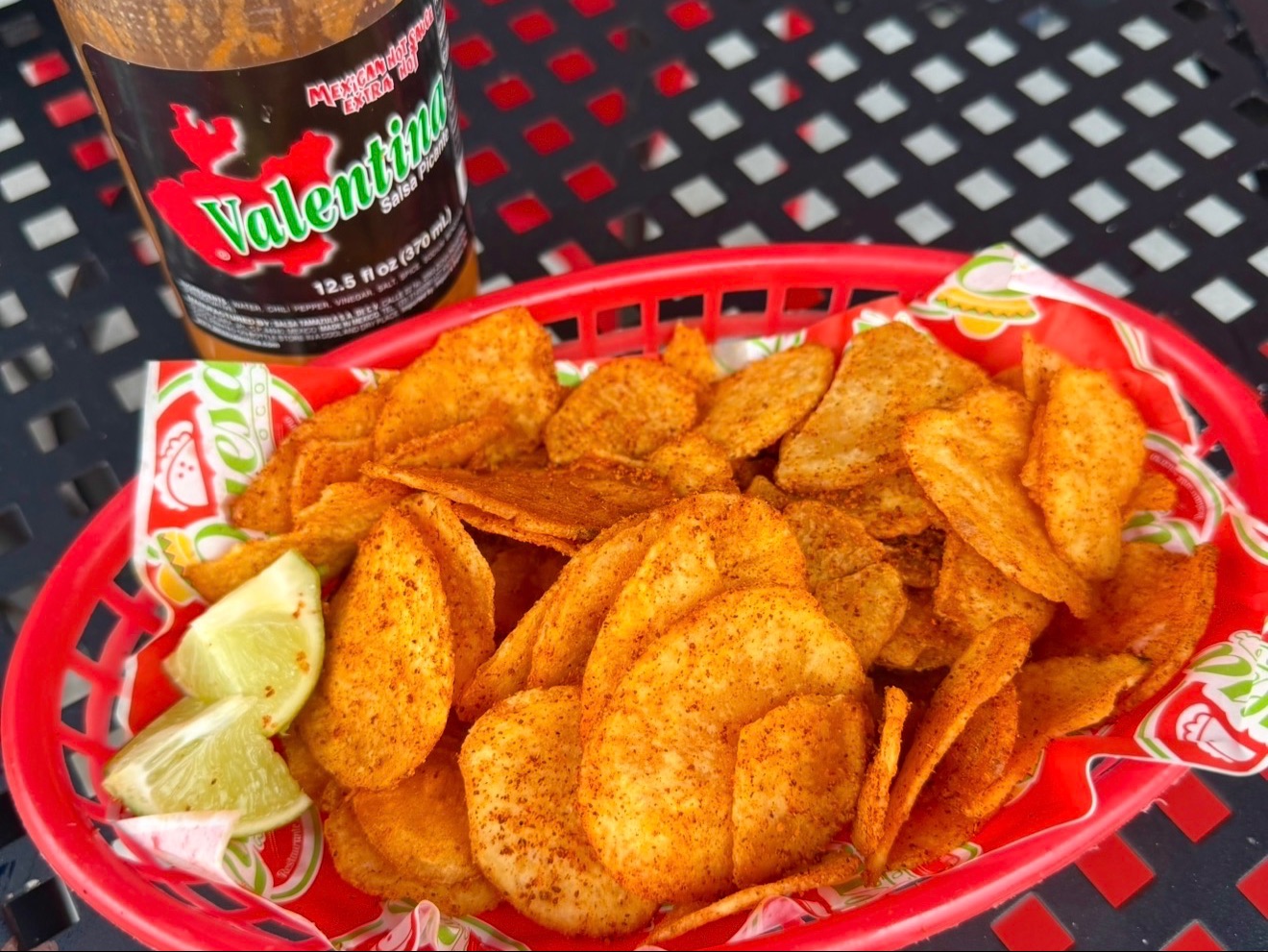 Chili Lime Potato Chips.