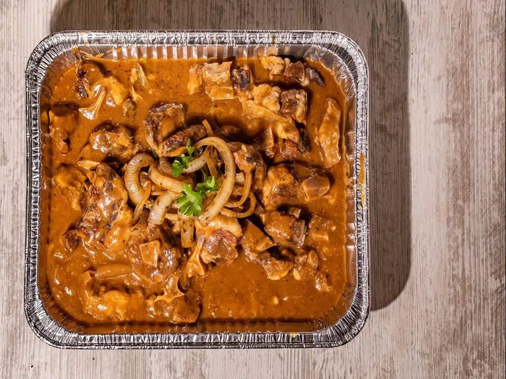 Oxtail Pan W/ One Pan Tumeric Rice.