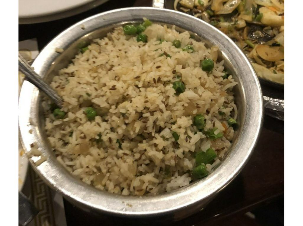 Zeera Rice and Peas.