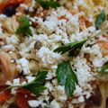 MEDITERRANEAN SHRIMP AND PASTA