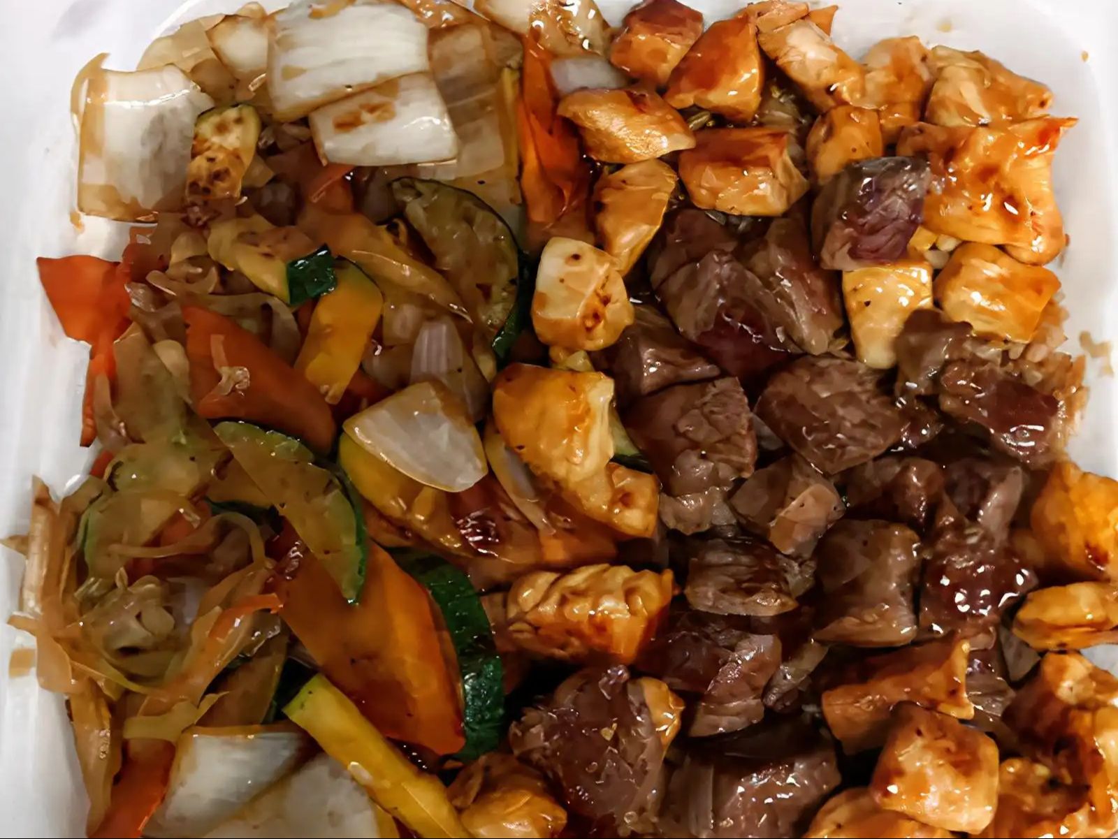 Hibachi Chicken & Steak.