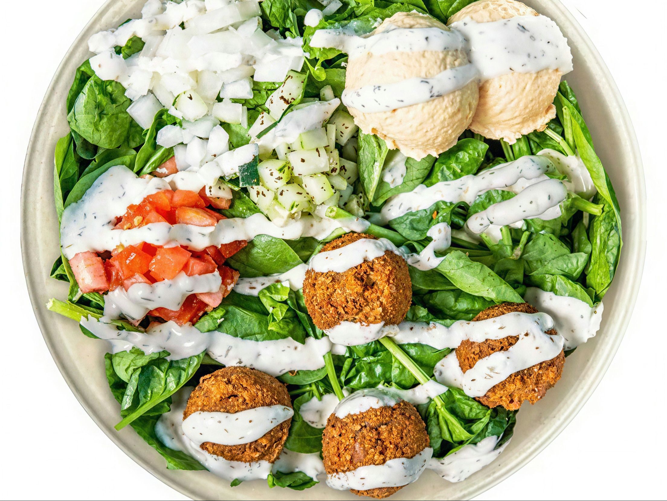Meat Over Salad.