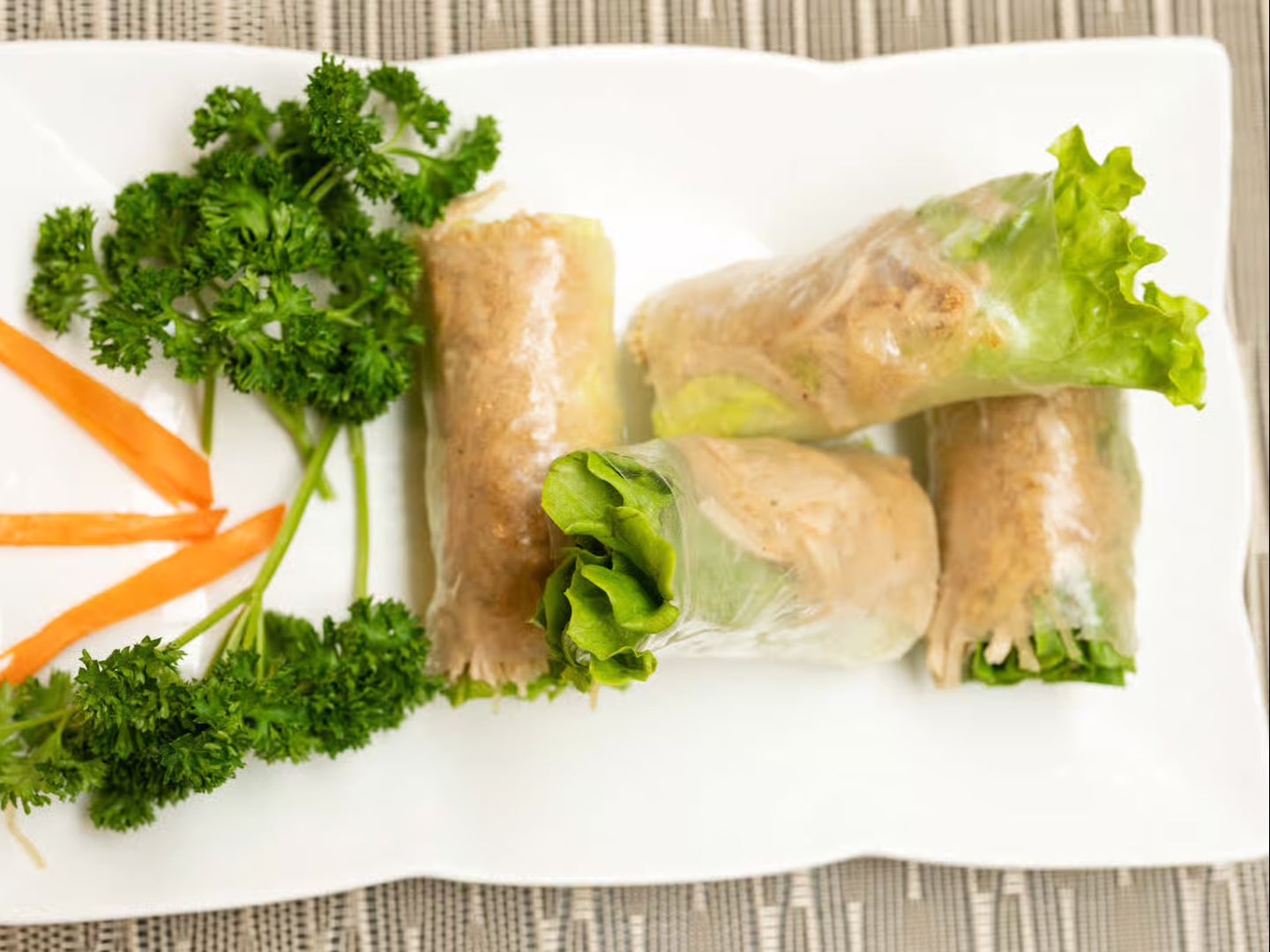 A5. Shredded Pork Spring Rolls