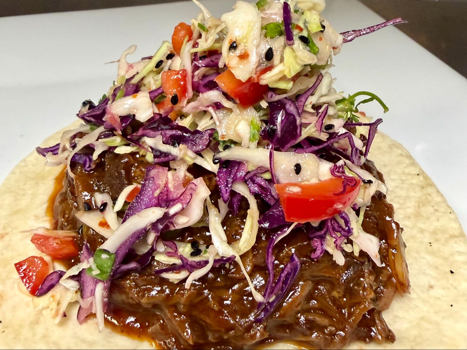 Korean Bbq Beef Taco.