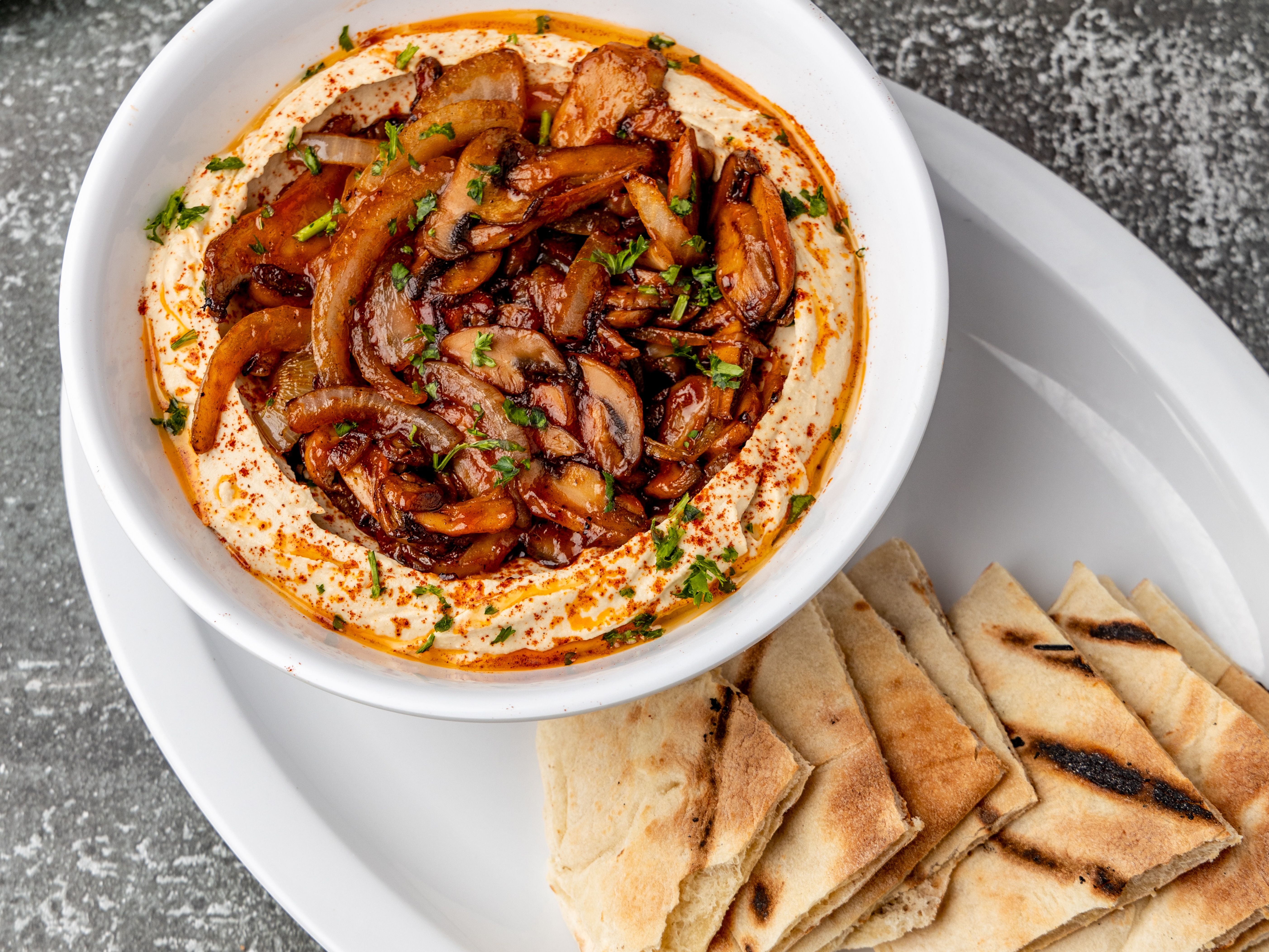 Hummus Mushroom.