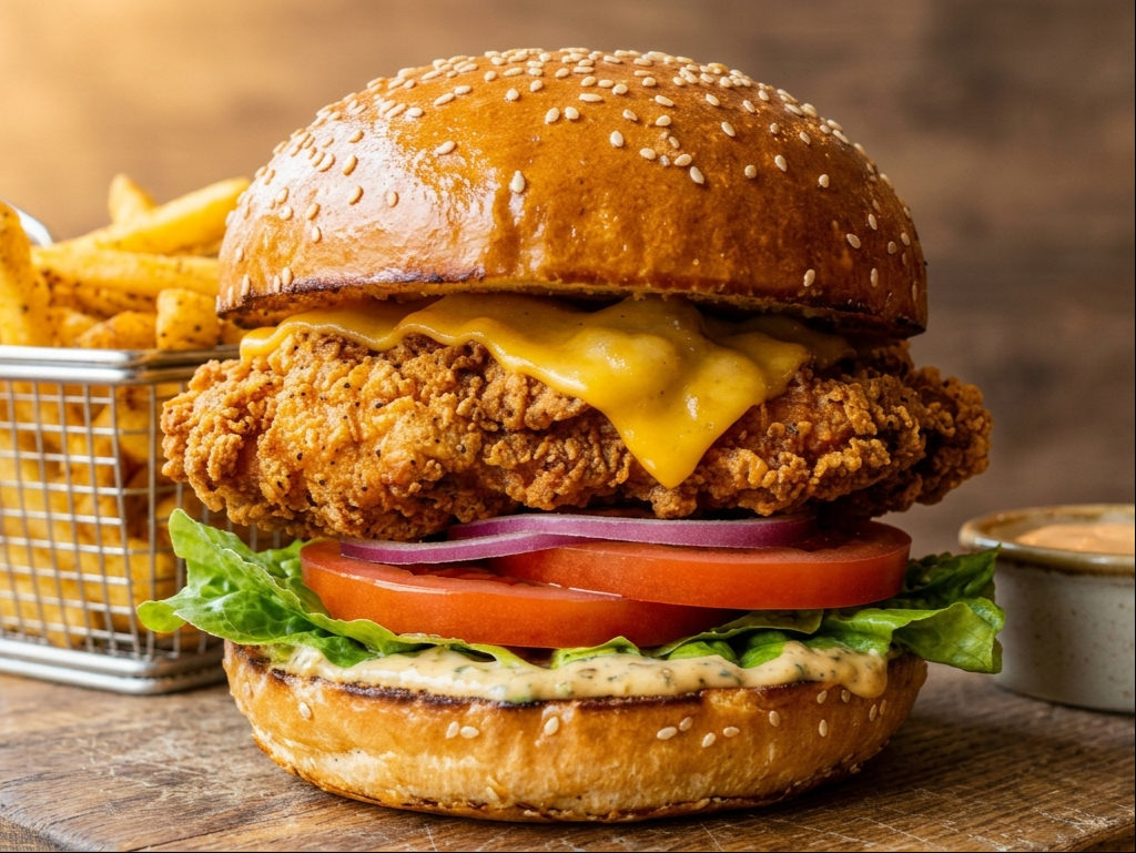 Crispy Chicken Burger.