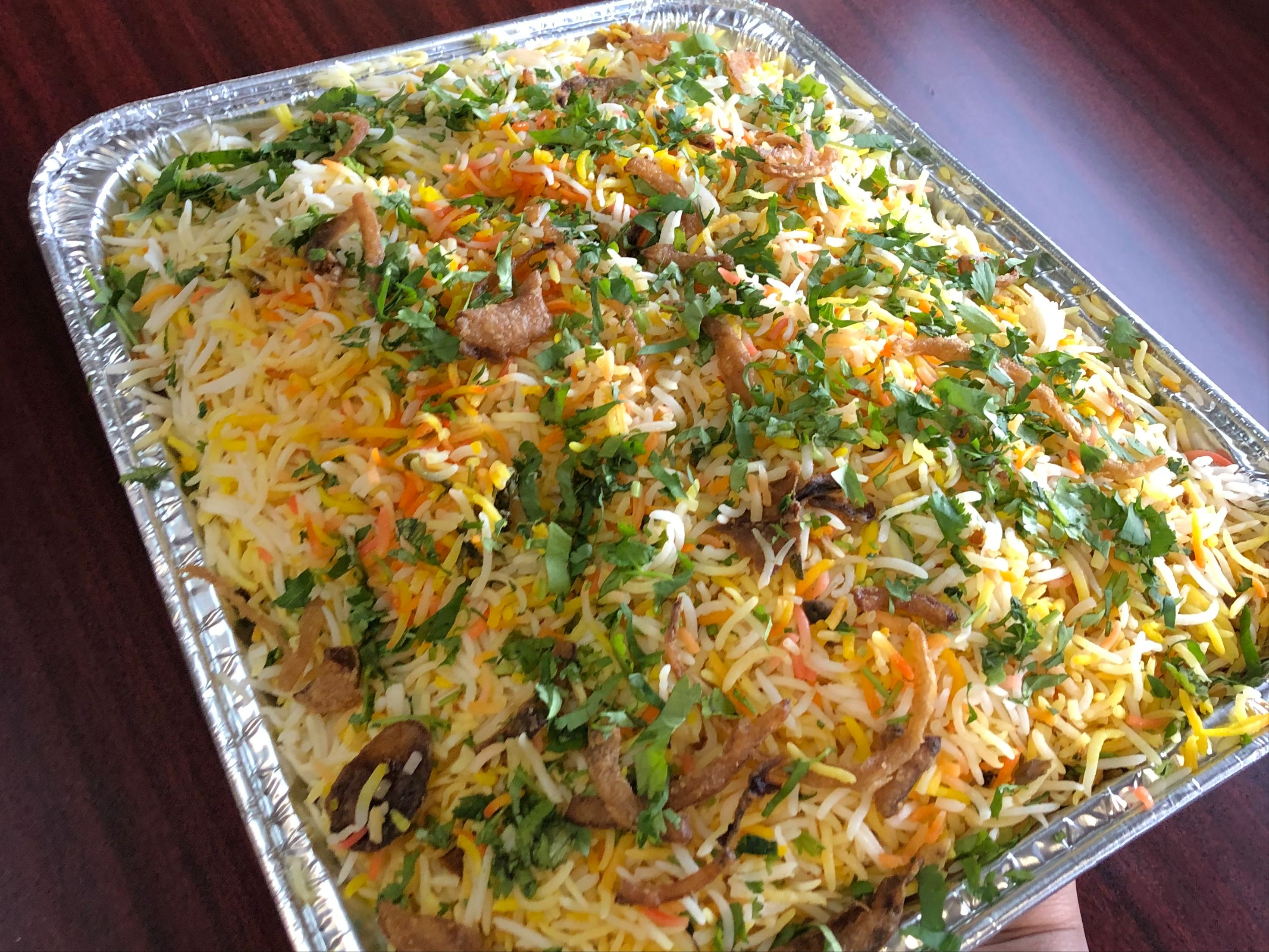 Chicken Dum Biryani - Qtr Tray.