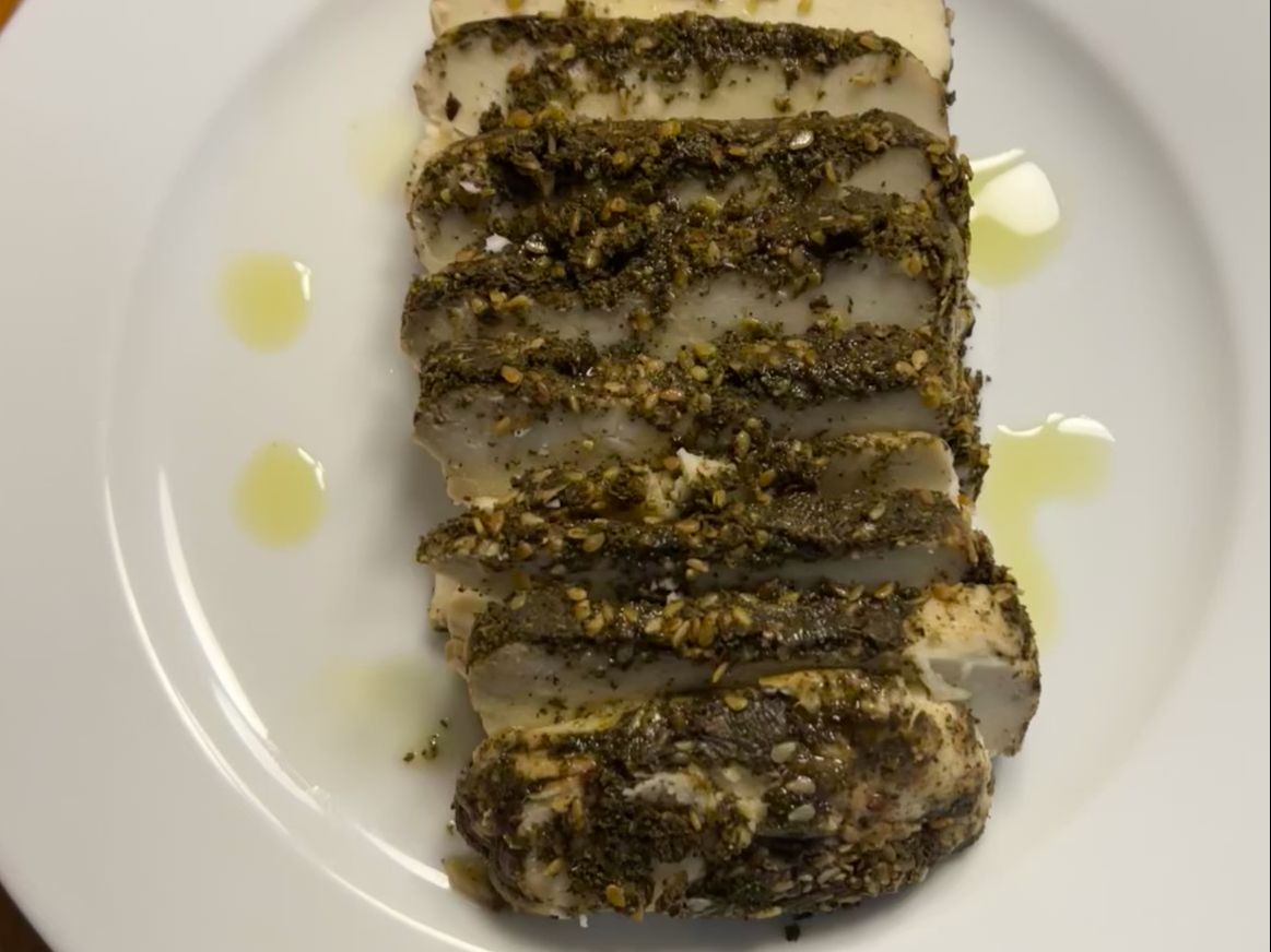 Zaatar Halloumi Cheese.