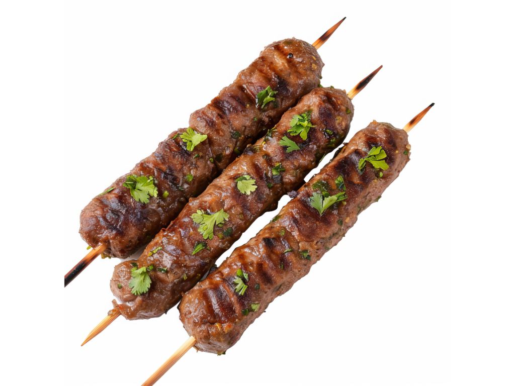 Lamb seekh kabab.