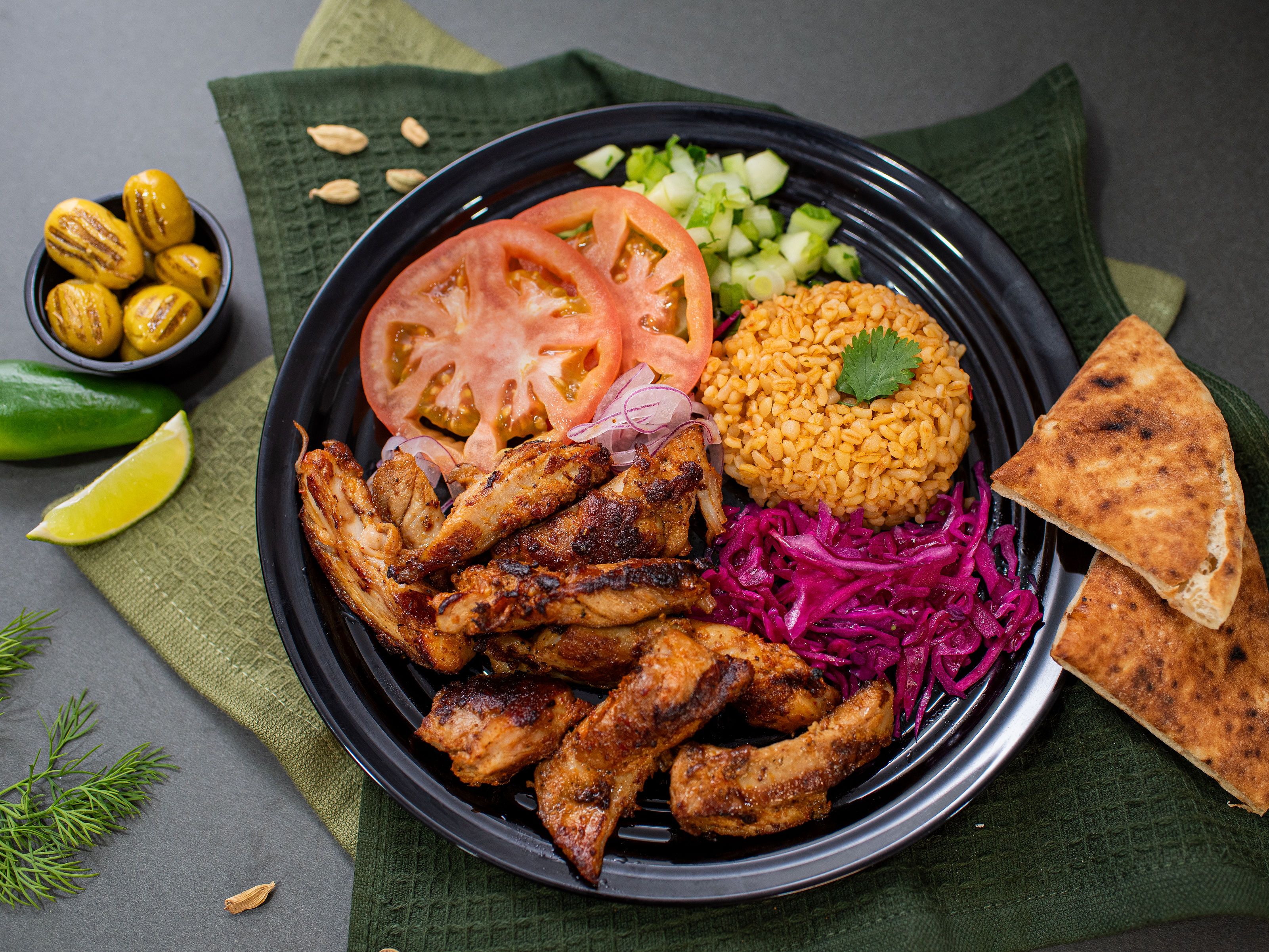 Chicken Tavuk Plate with Fries.