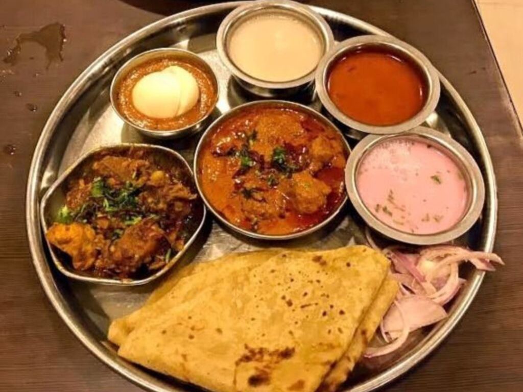 Goat Thali.
