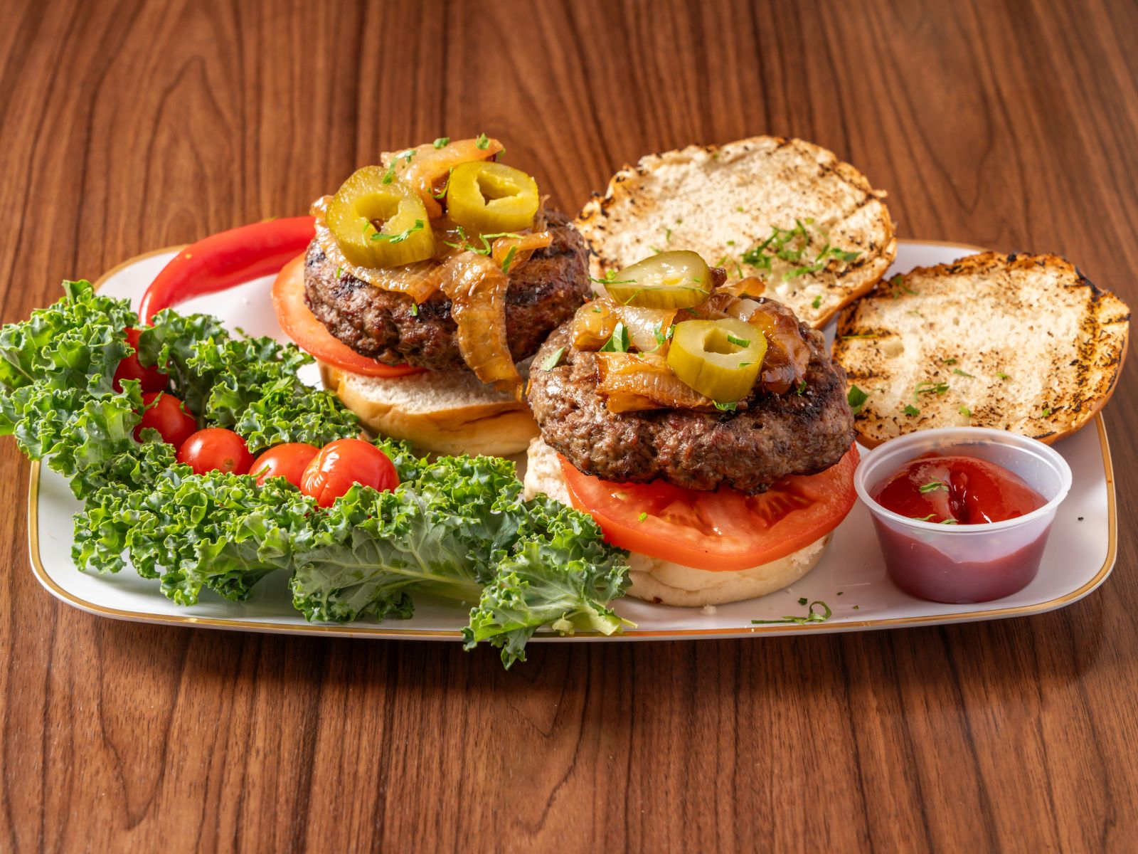 Beef Burger Platter (2 Pieces).