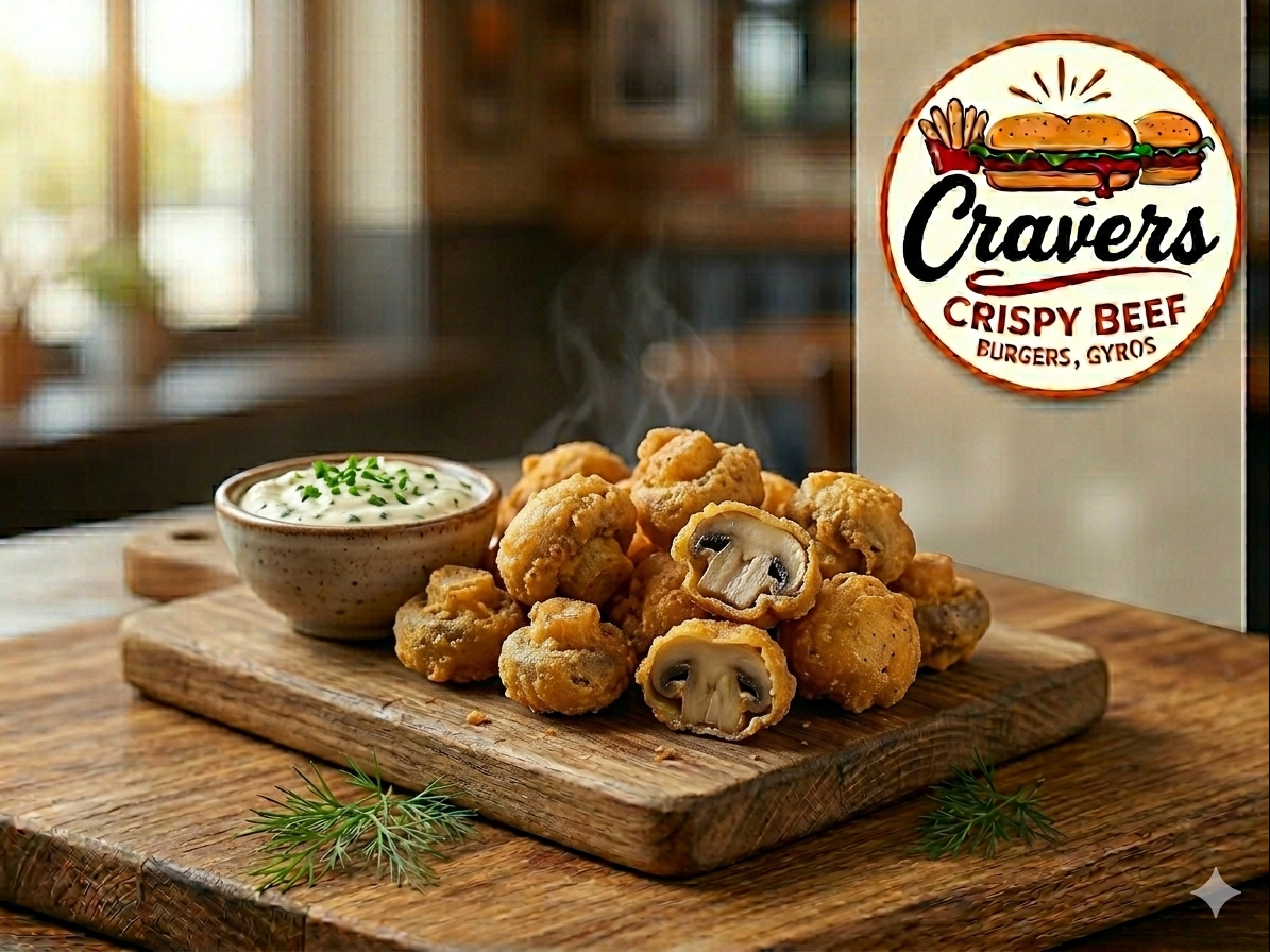 FRIED MUSHROOMS.