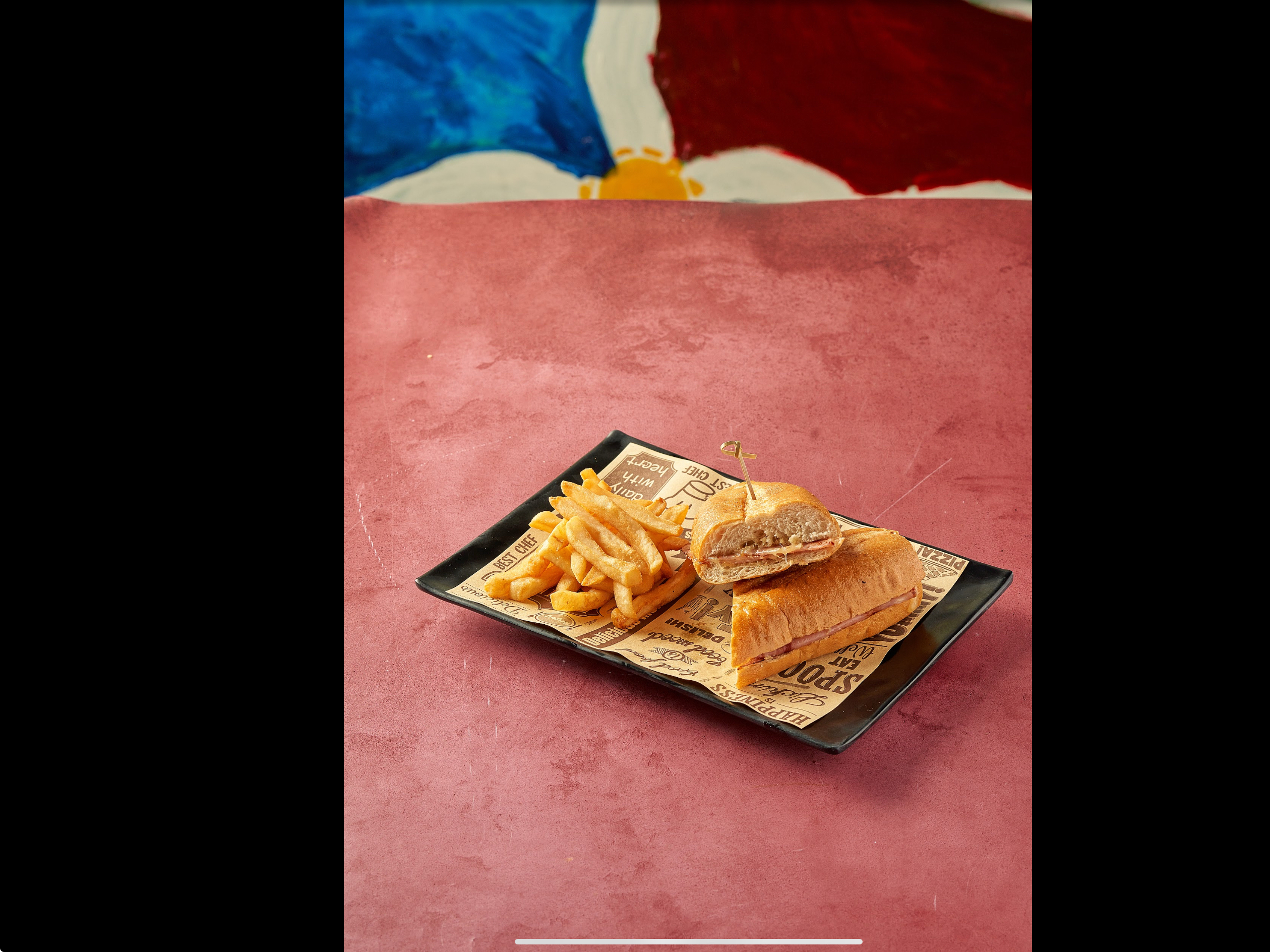 Sandwich Jamon Y Queso. ( Ham N Chesse Sandwich.