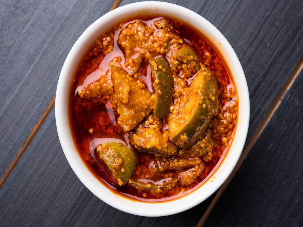 Spicy Mango Pickle Style.