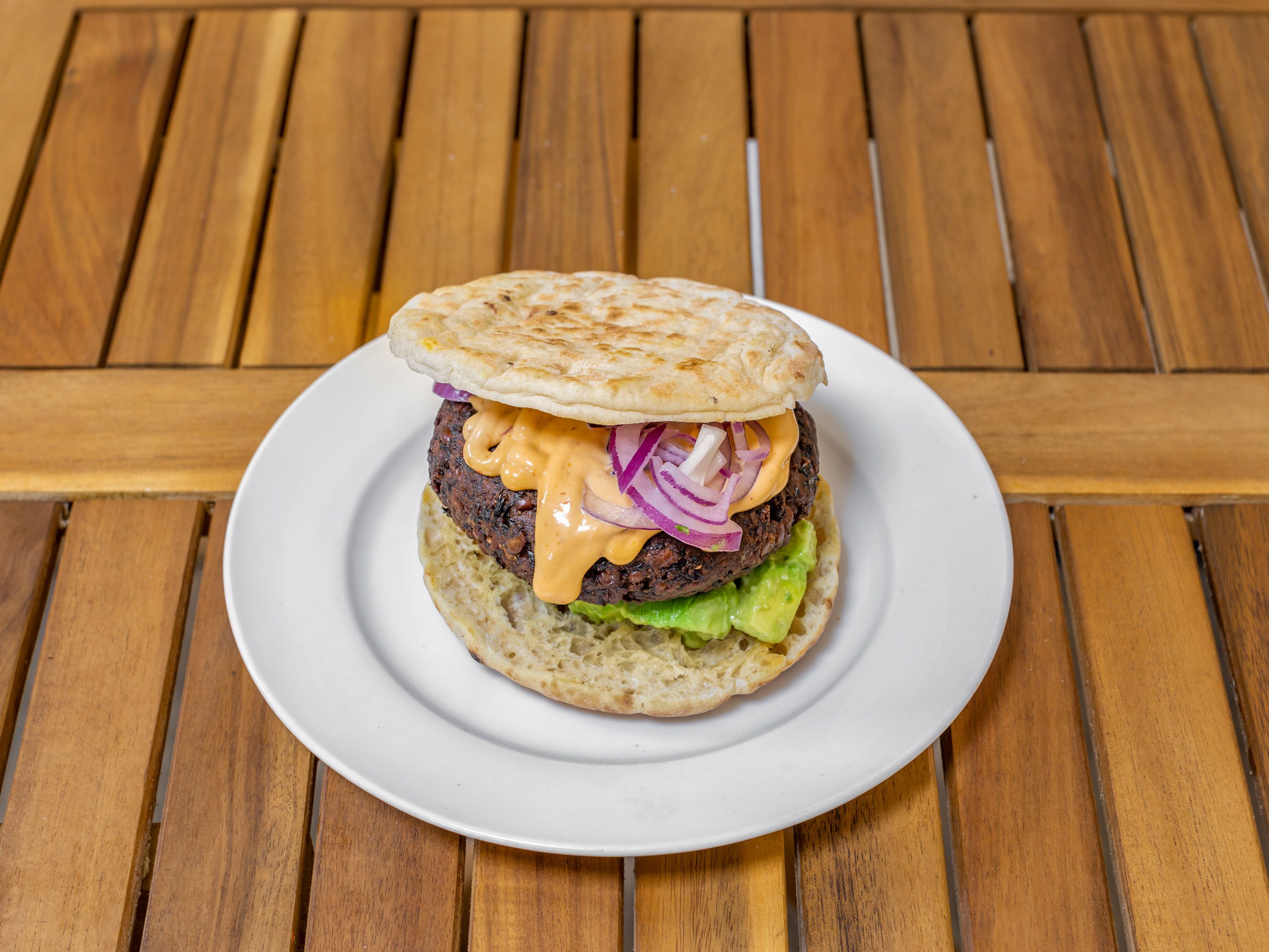 Black Bean Falafel Burger