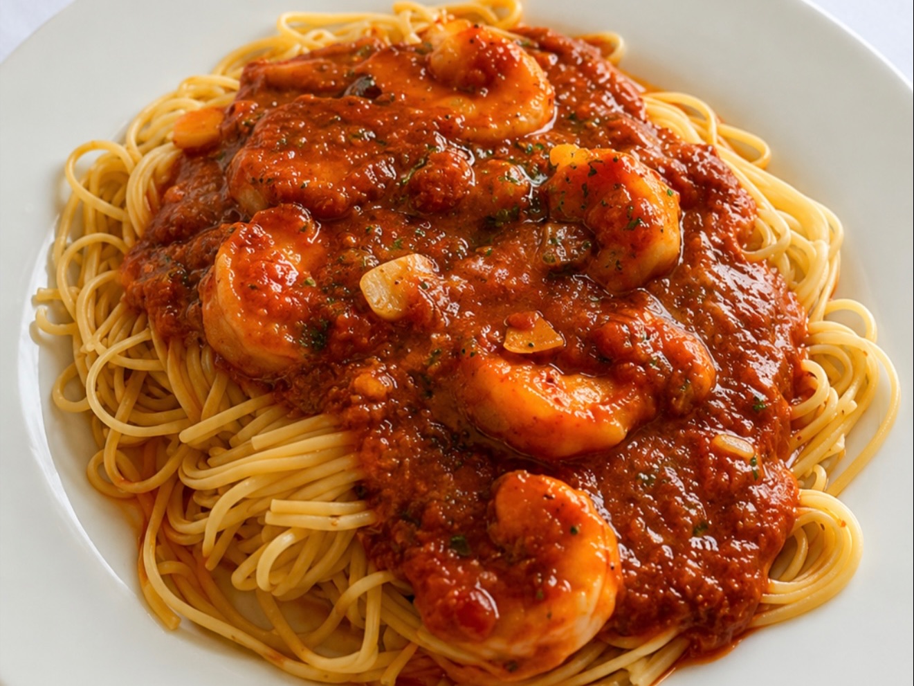 Shrimp Fra Diavolo.