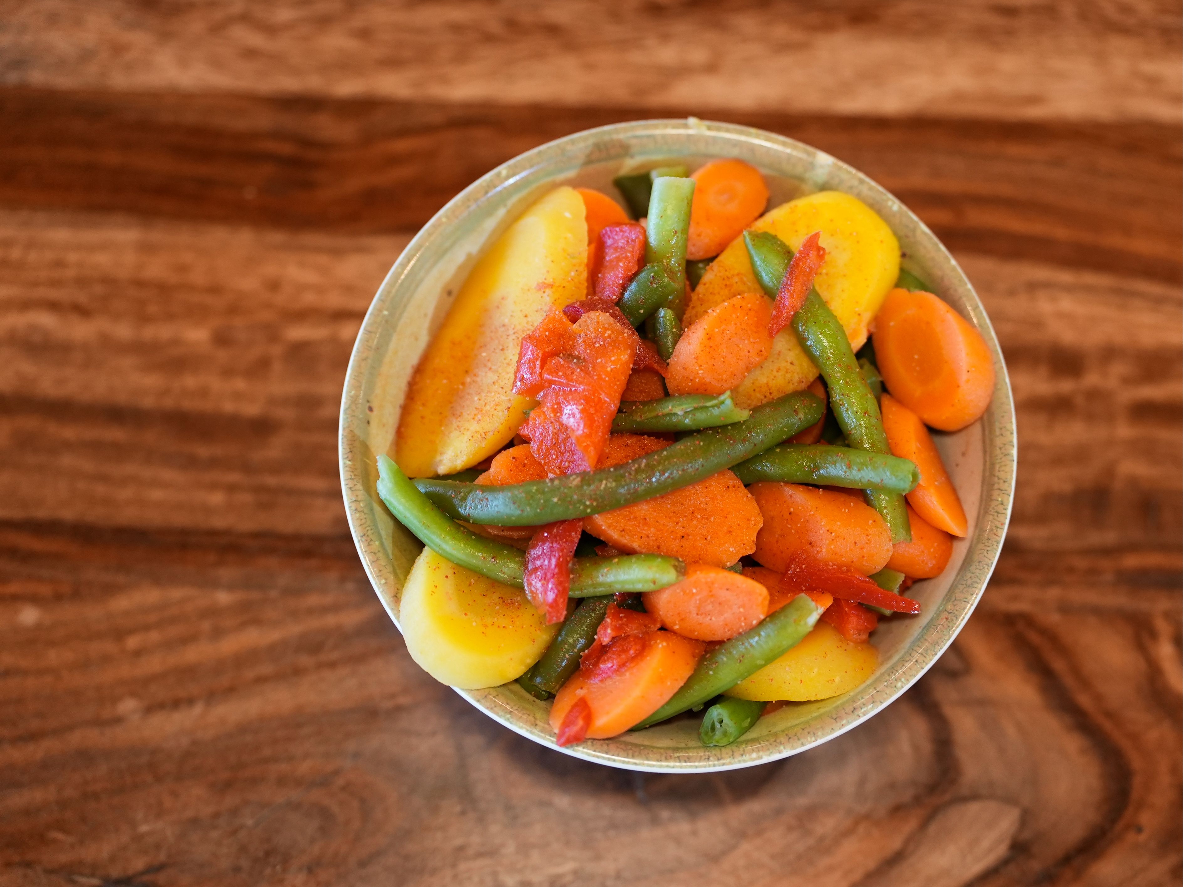 Steamed Vegetables.