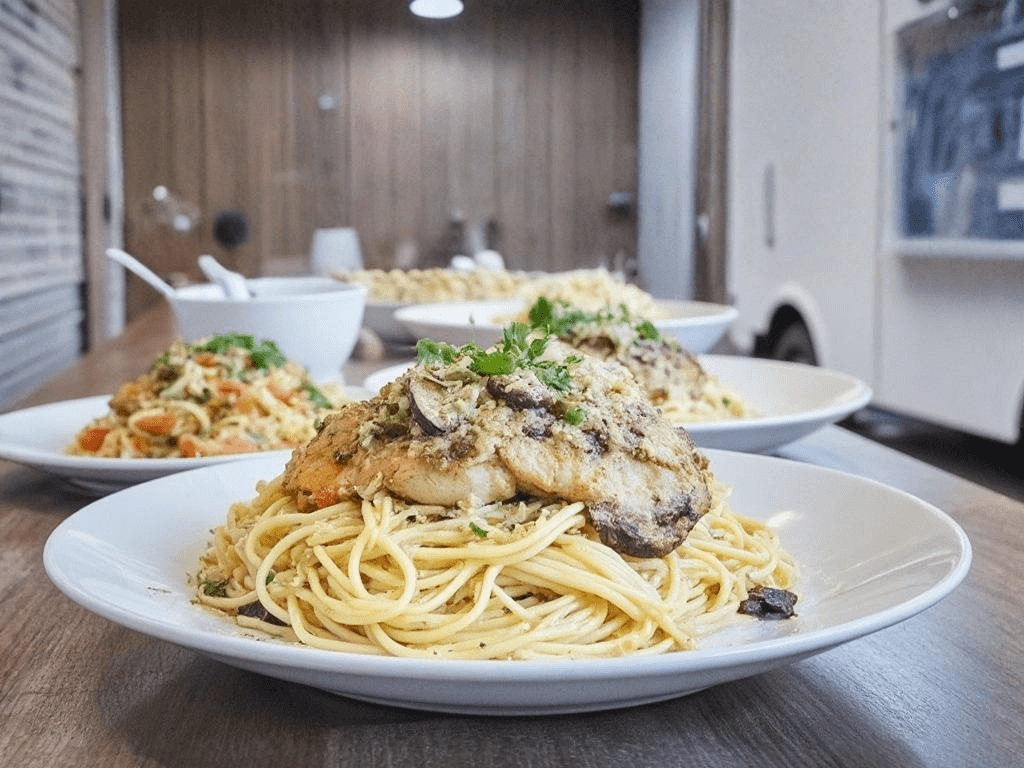 Chicken Marsala Tray.
