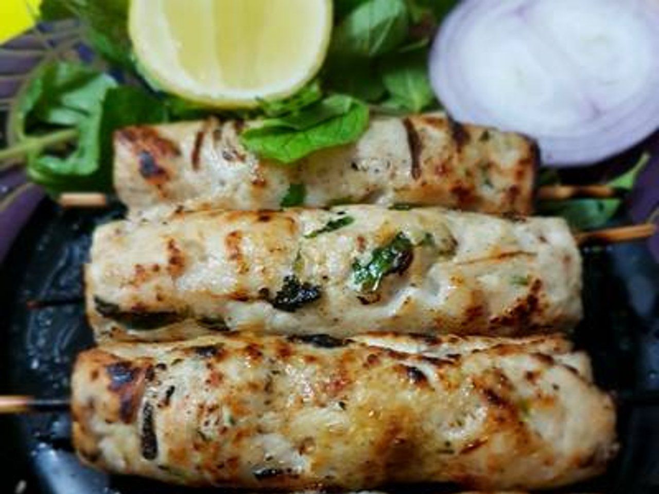 Chicken Seekh Kebab.