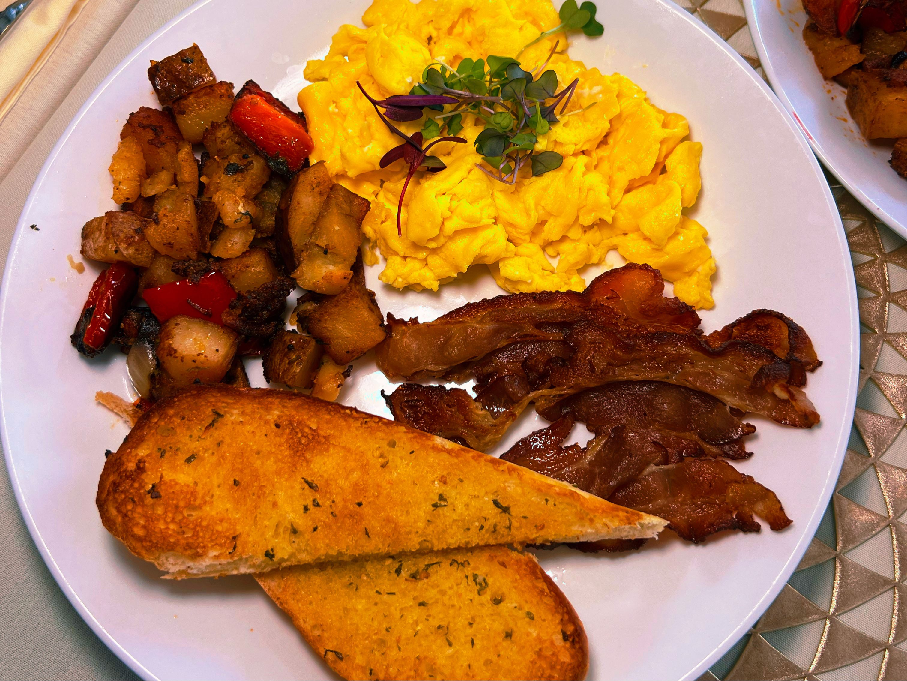 Thick Cut Bacon Lardons & 3 Eggs.