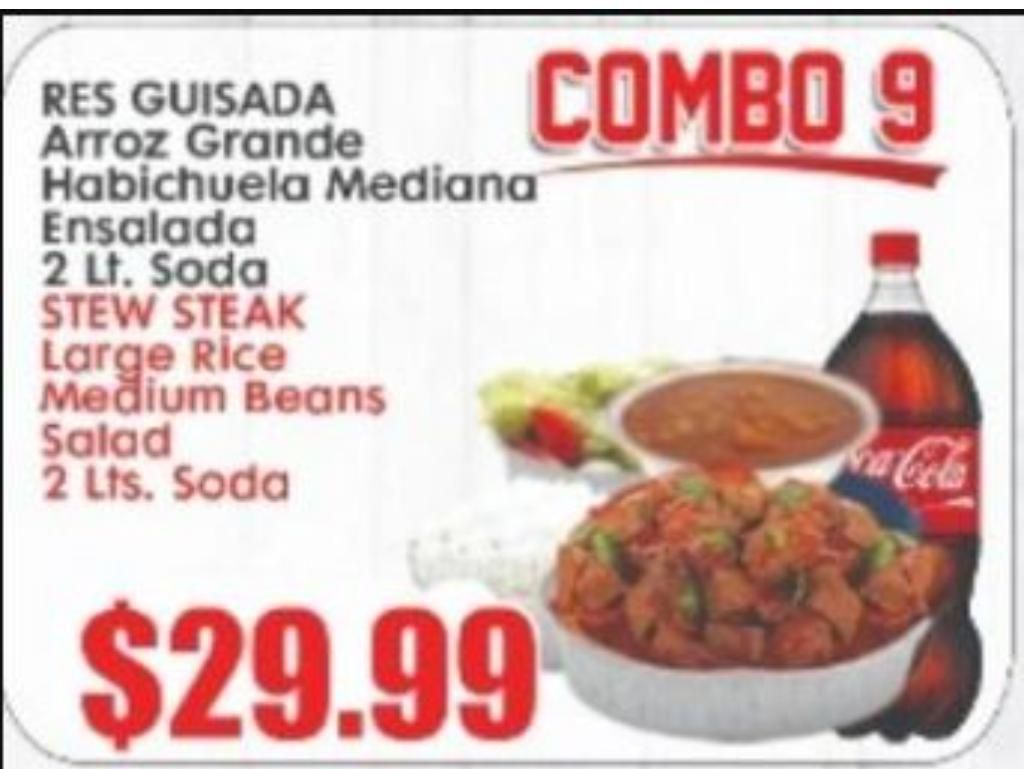 Combo 9 - Res Guisada / Beef Stew.