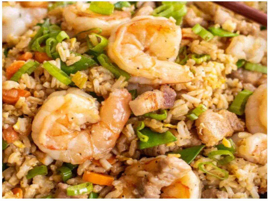 Shrimp Fry Rice Full Pan.