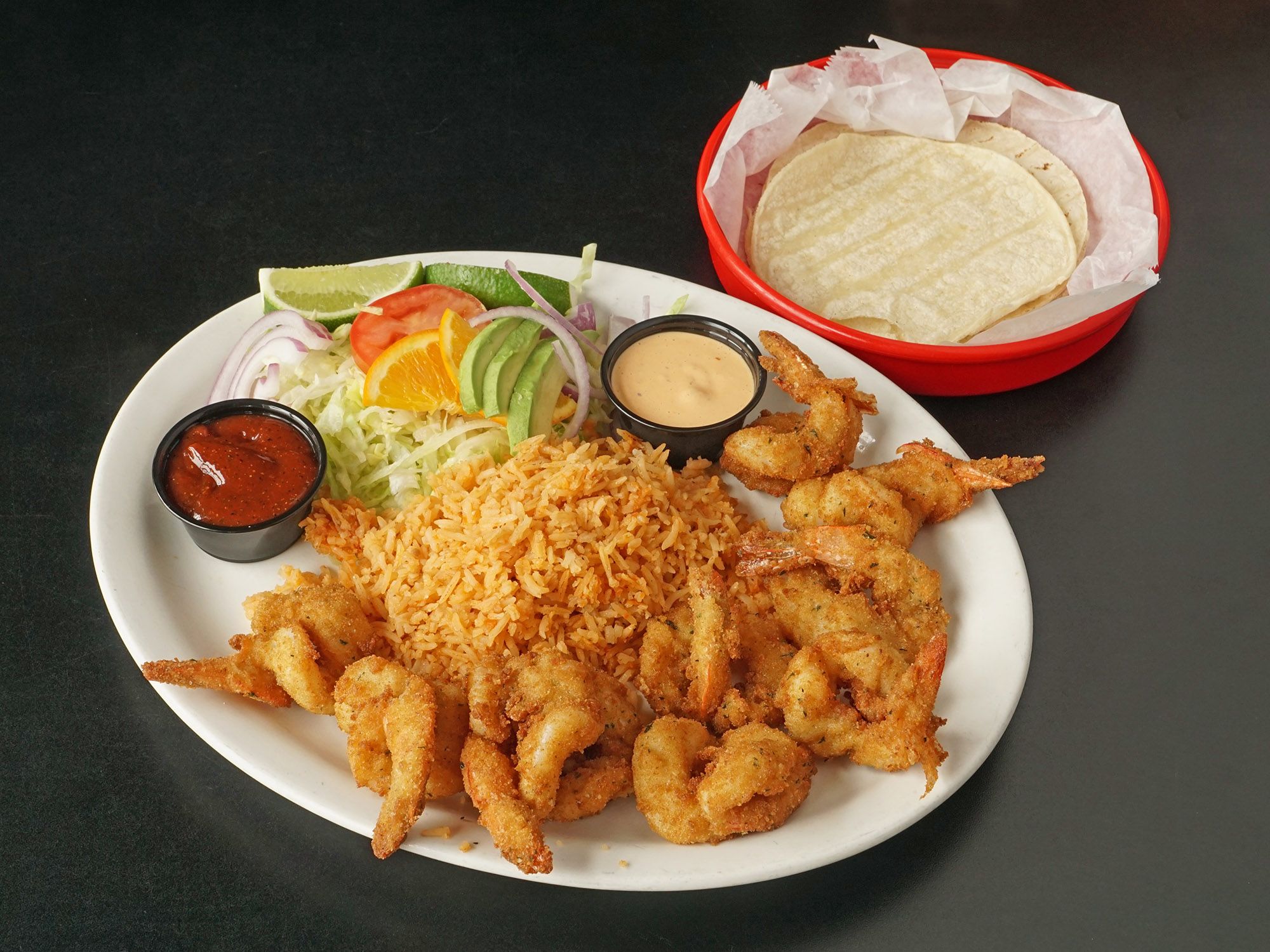 Camarones Empanizados.