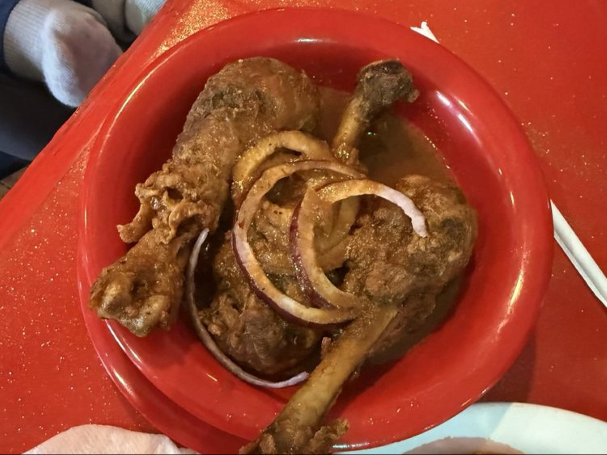 Stewed Chicken & Sauce.
