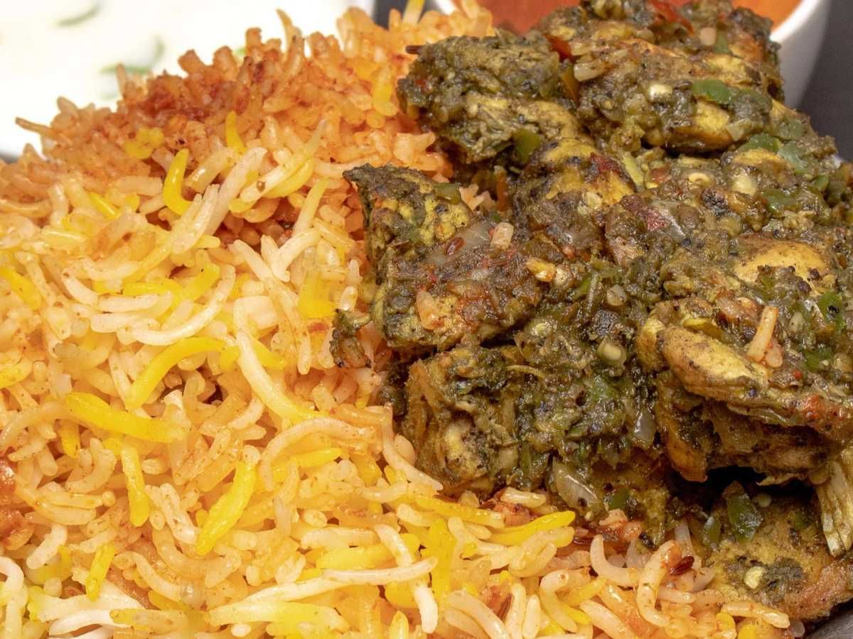 Gongura Chicken Biryani.