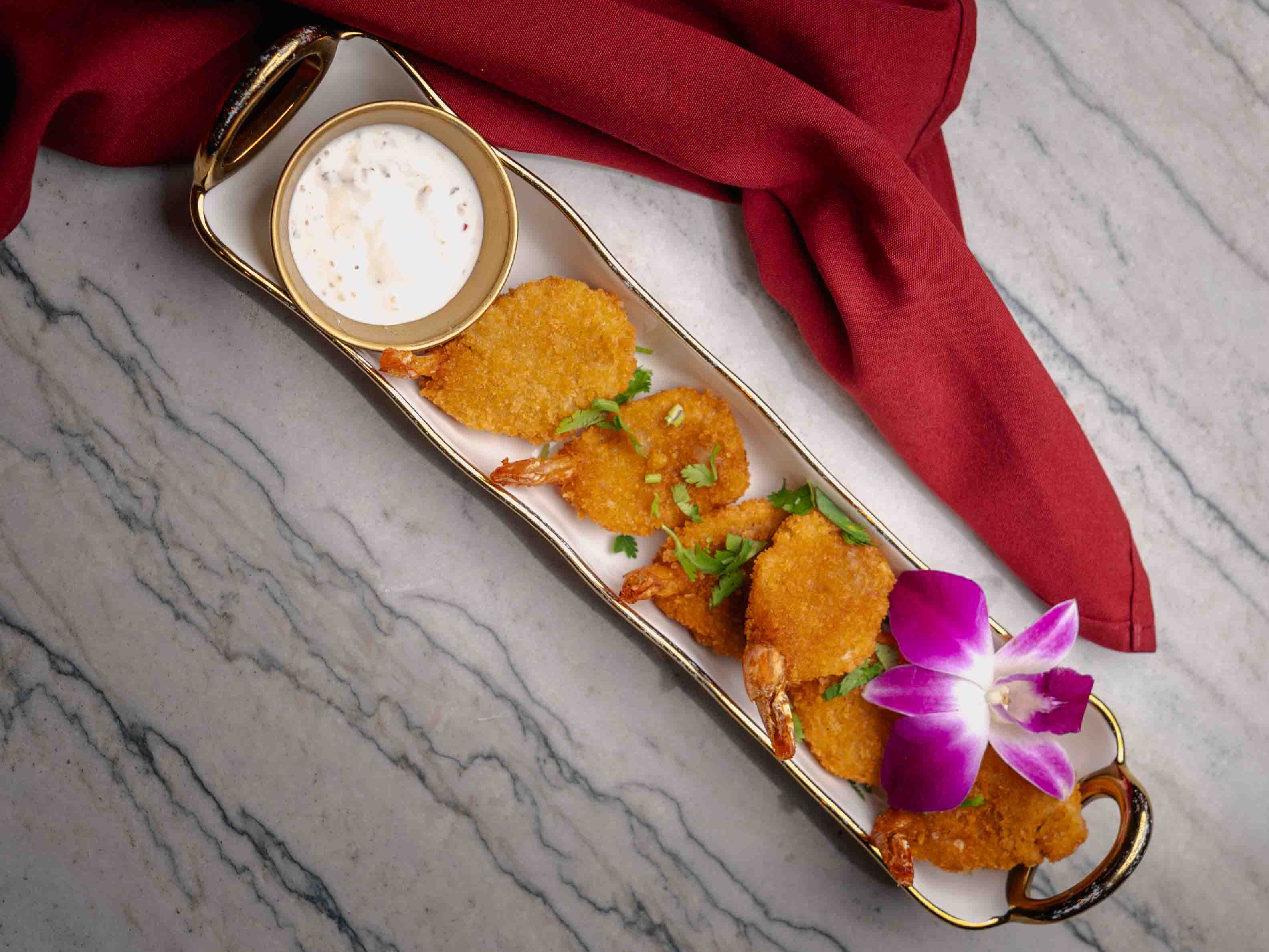 Crispy Butter Fly Shrimp.