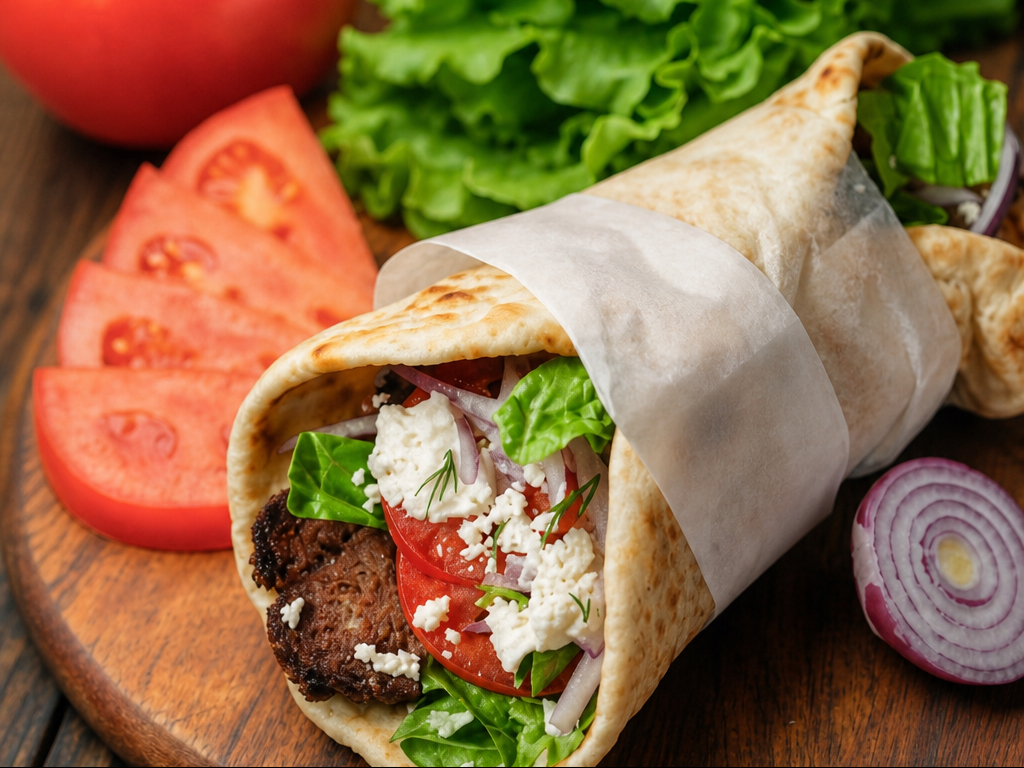 Beef Gyro Wrap.