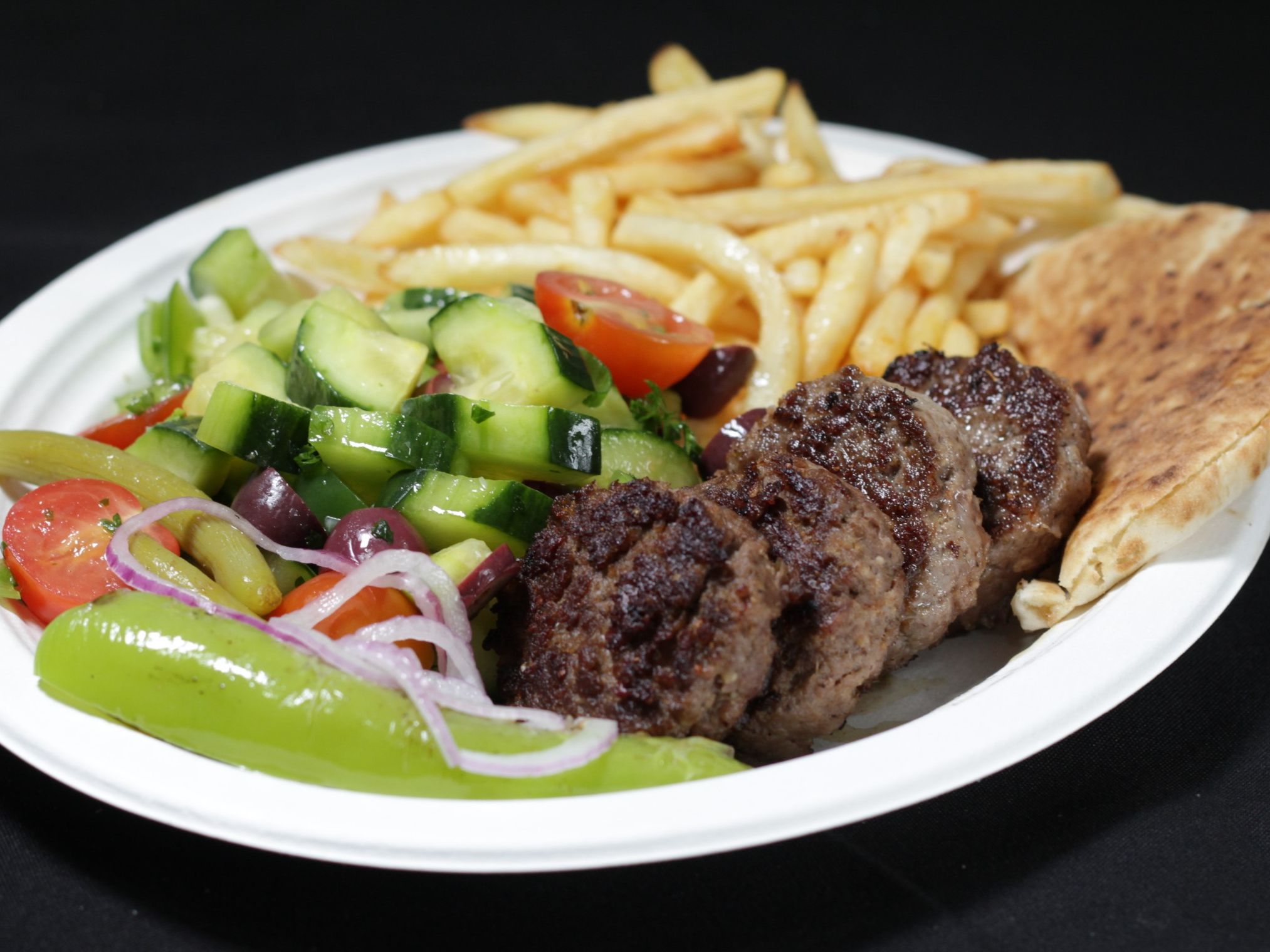 Kofte Plate with Fries.