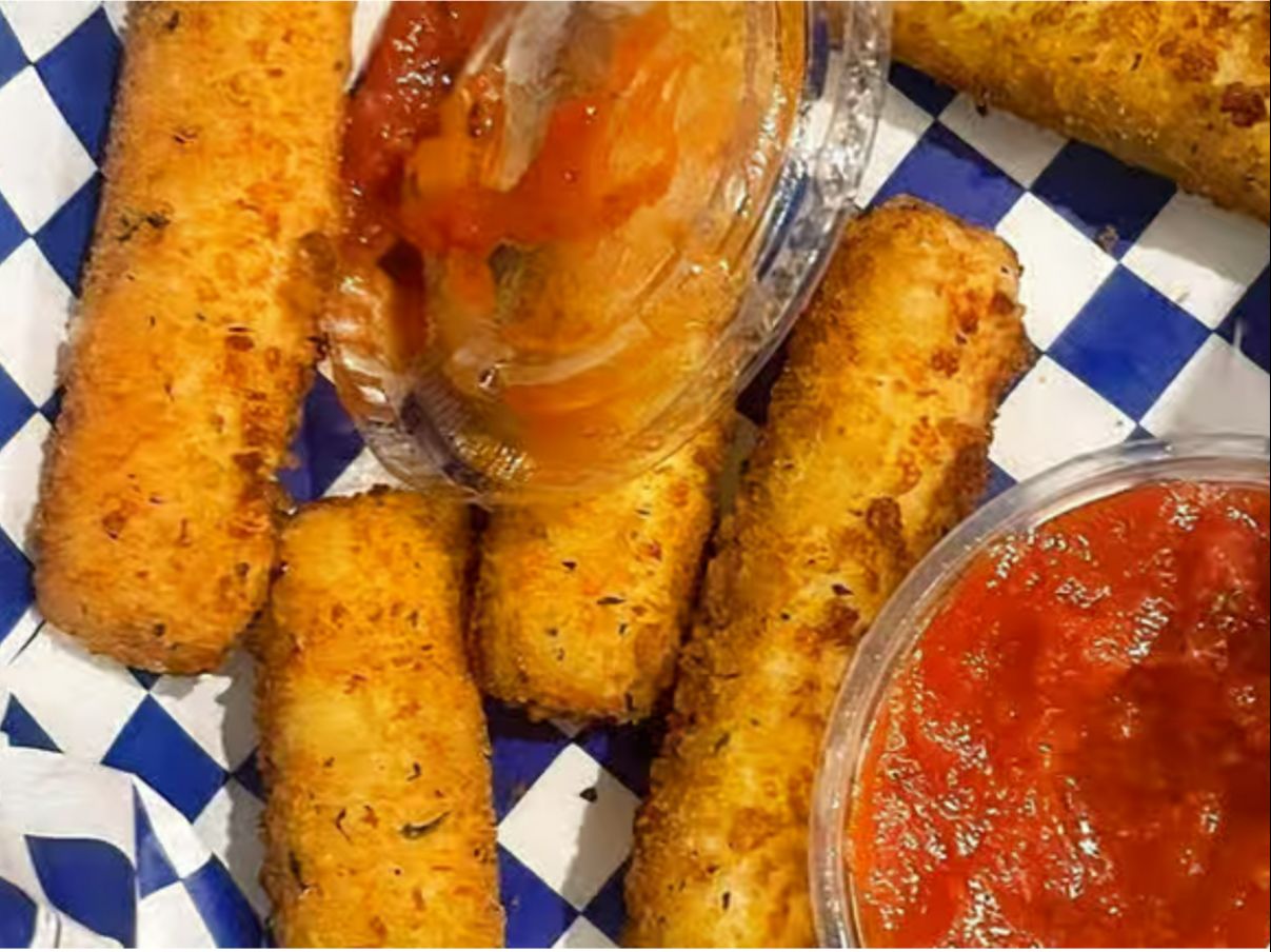 Mozzarella Cheese Sticks & Marinara Sauce.