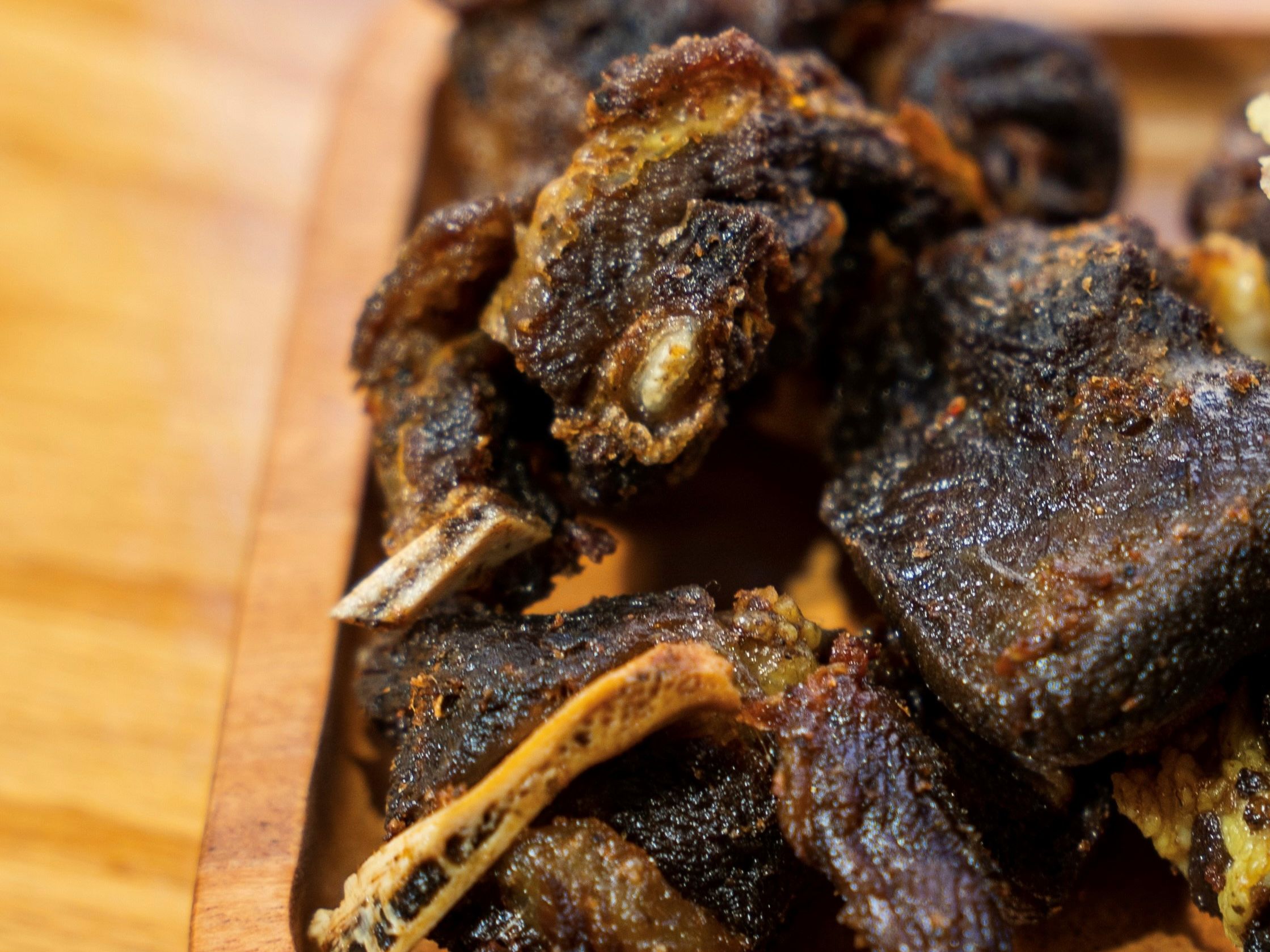 Side Fried Goat.