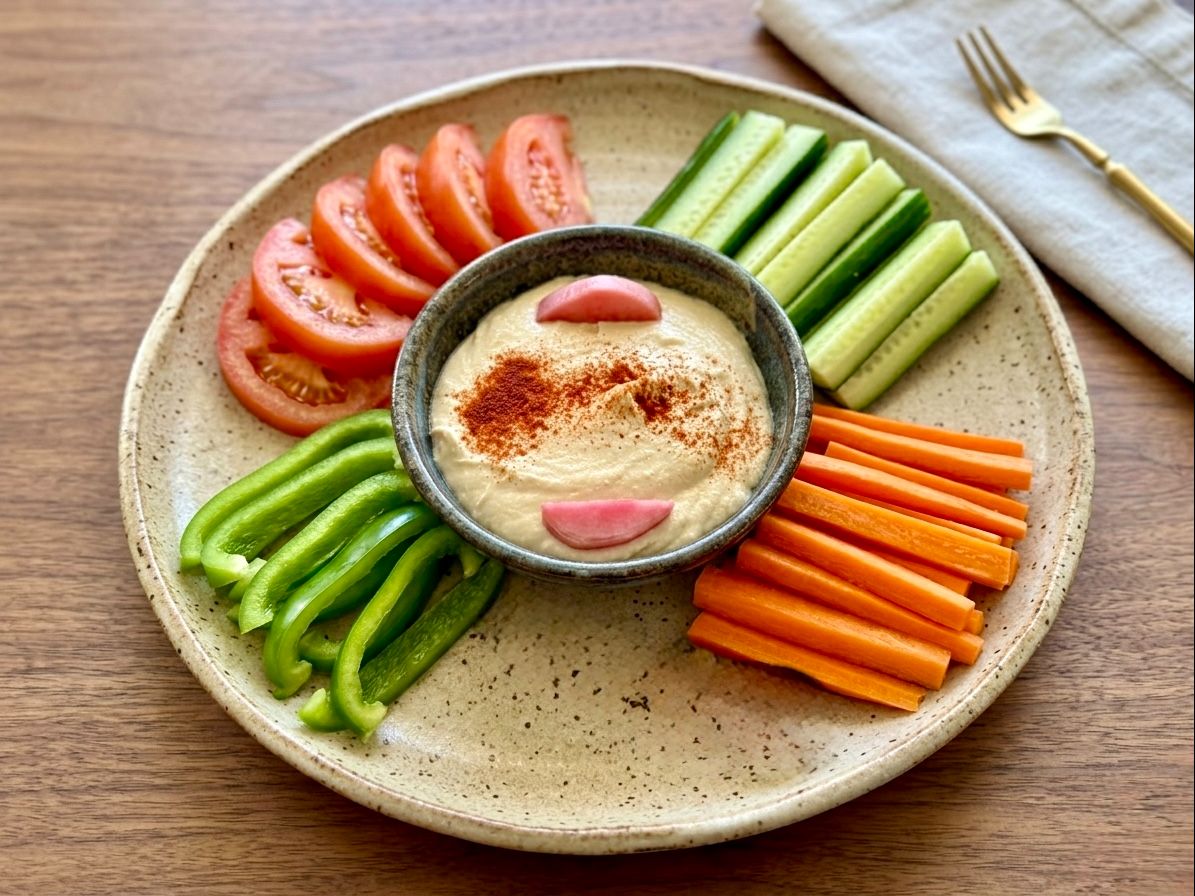 Hummus & Raw Veggies.