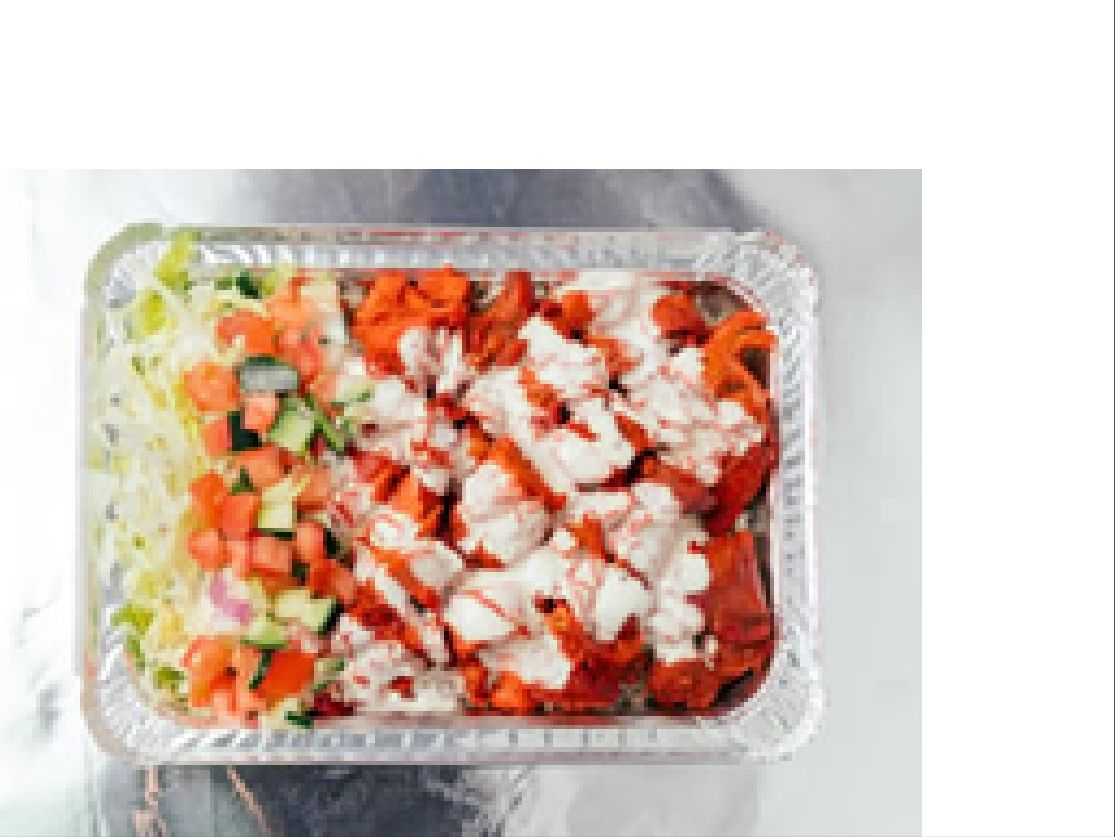 CHICKEN OVER RICE.