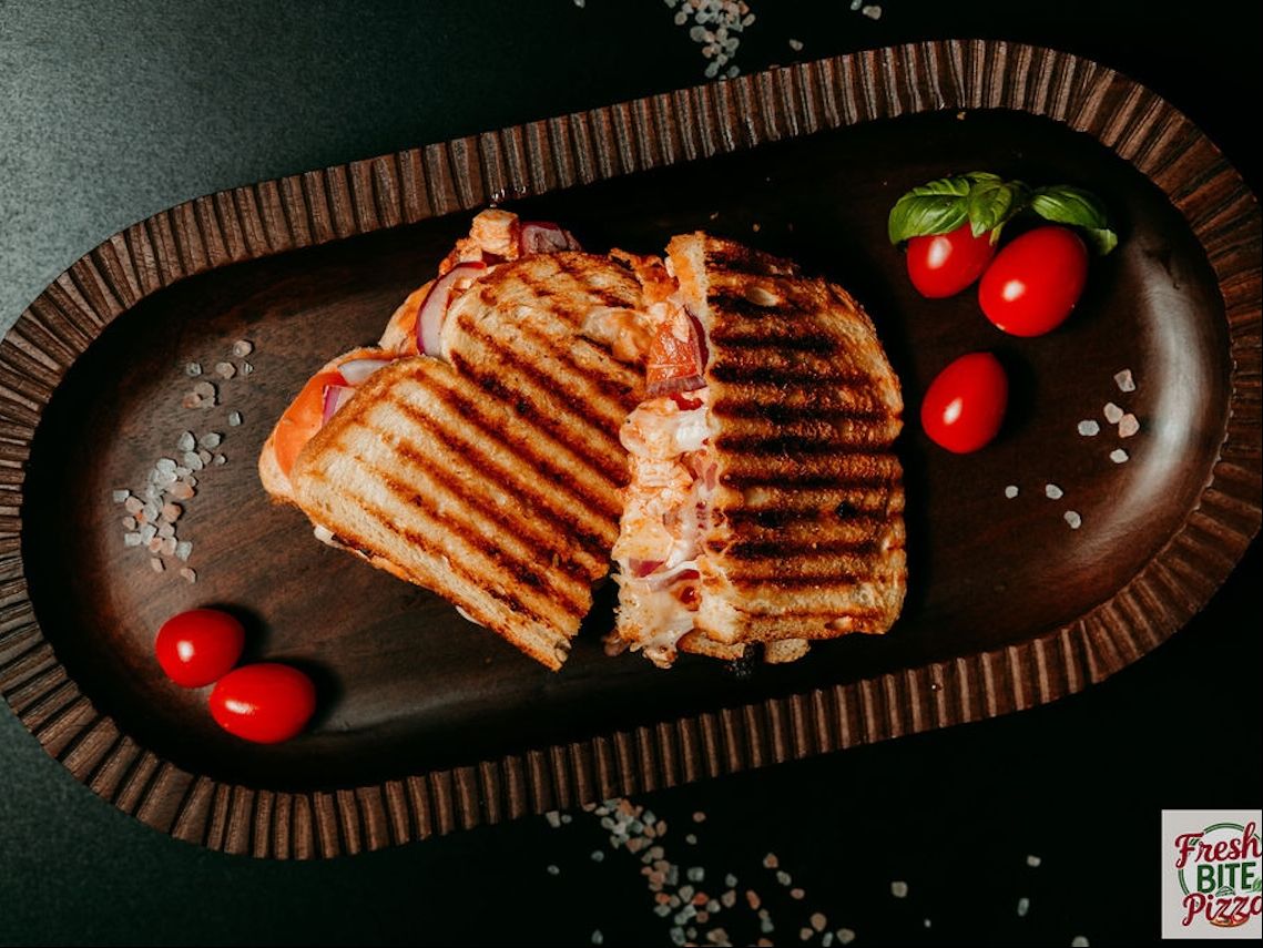 Eggplant Parm Panini.