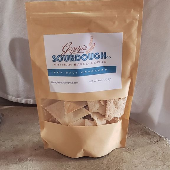 Sourdough Sea Salt Crackers 6 oz