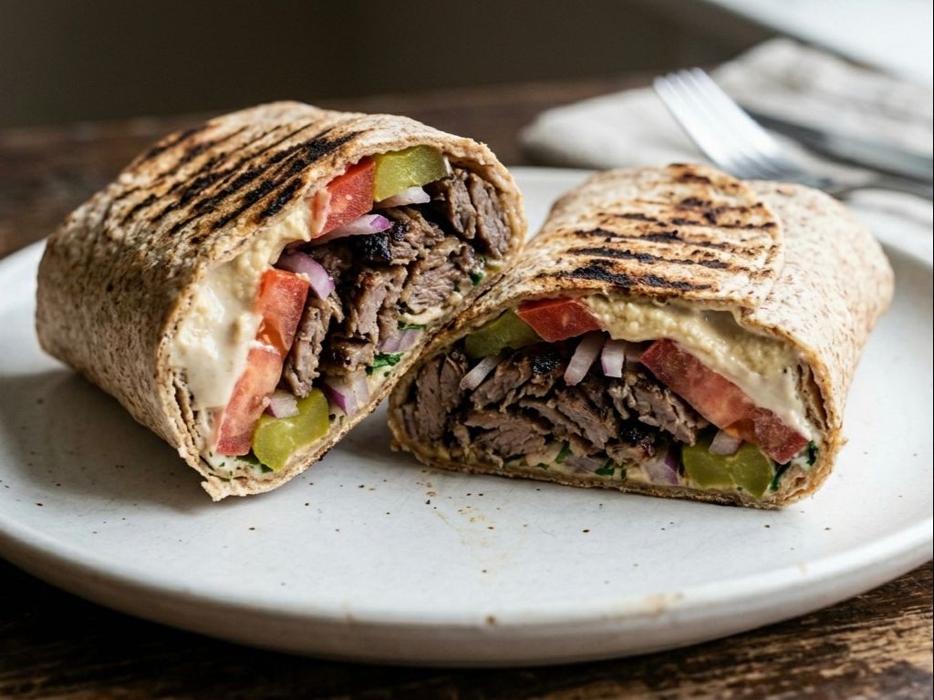 Meat Shawarma Wrap.