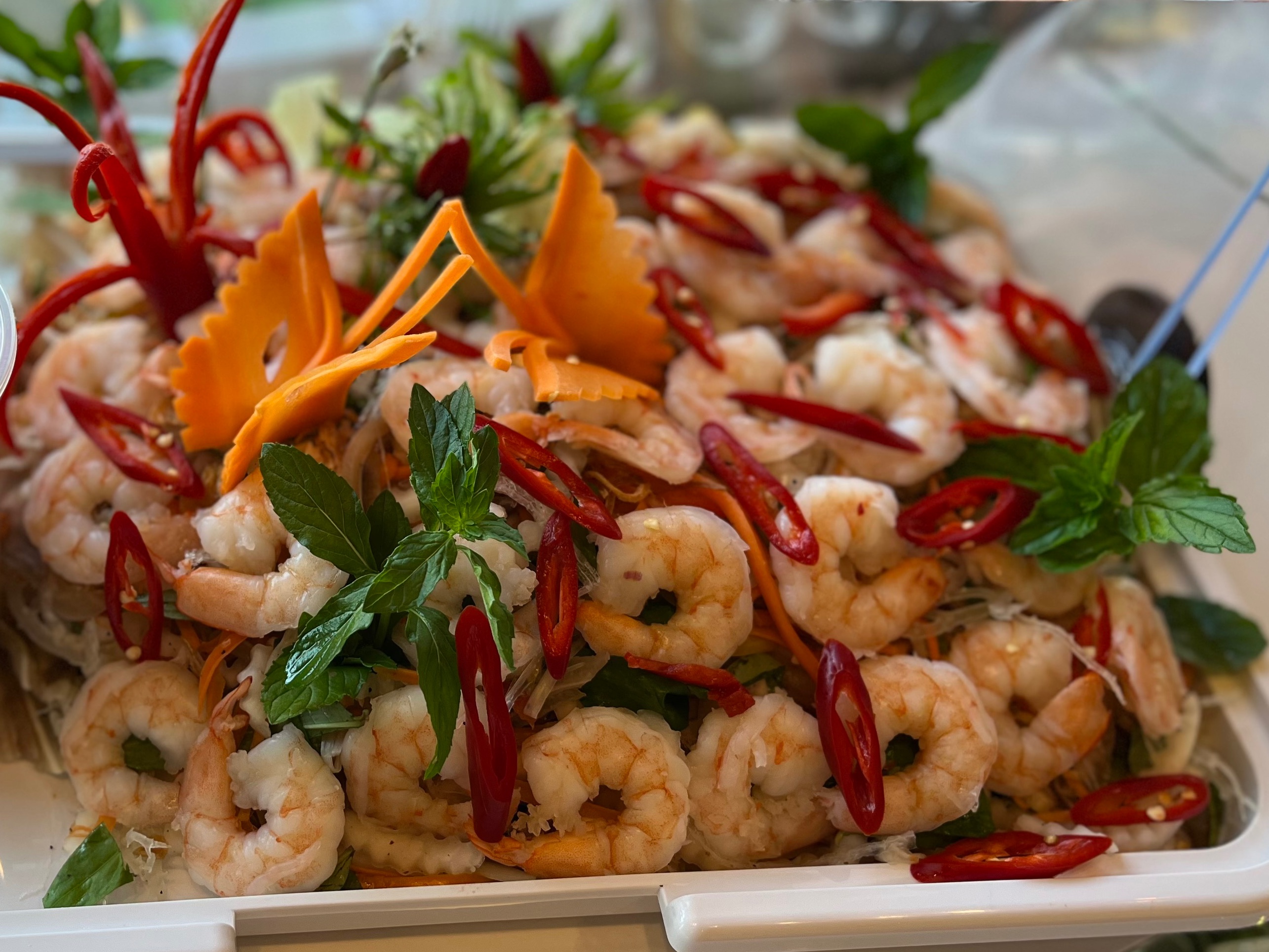 S8. GOI NGO SEN TOM THIT - Vietnamese Lotus Stem Salad with Shrimp and Pork.