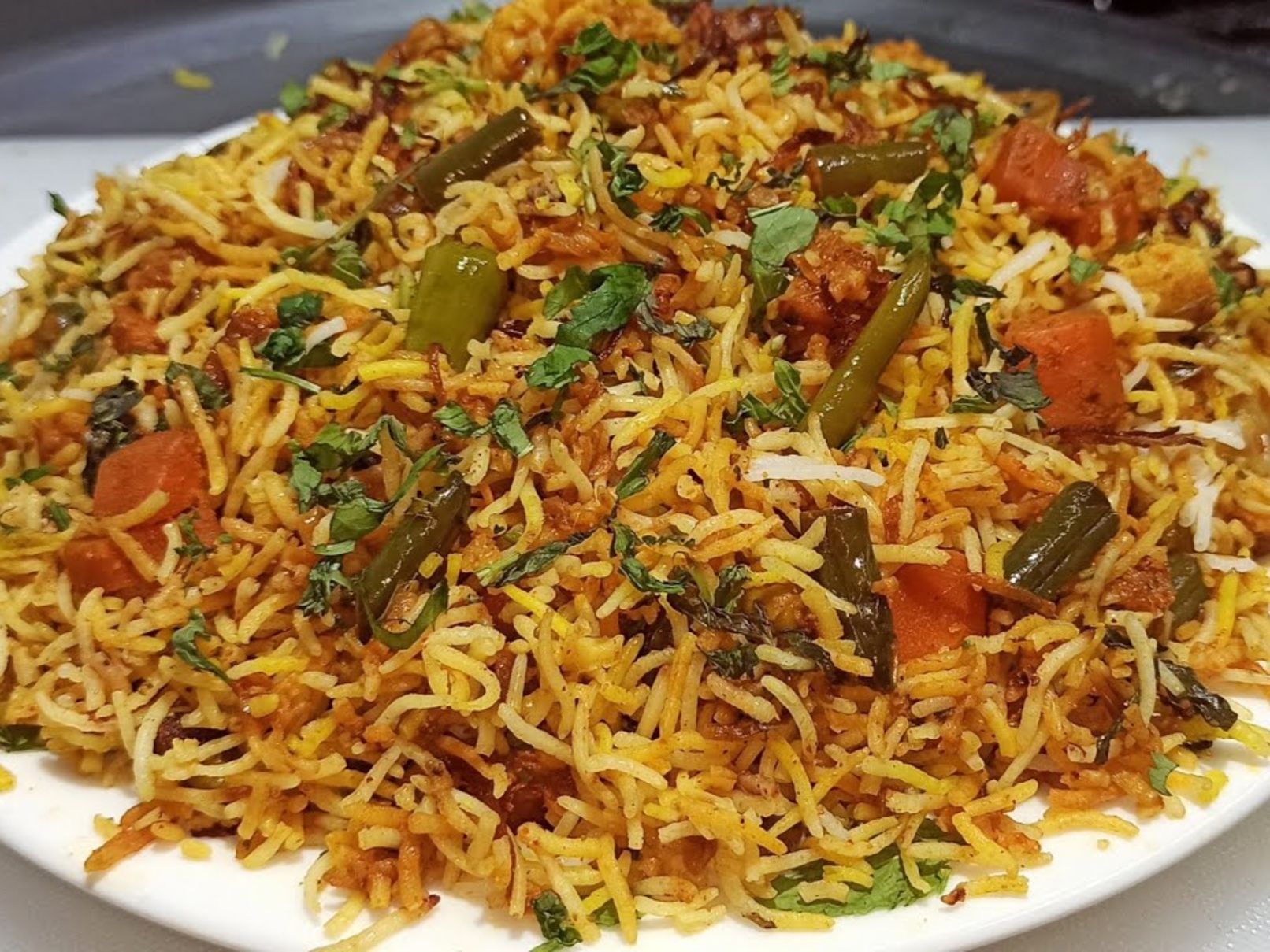 Vegetable Biryani.